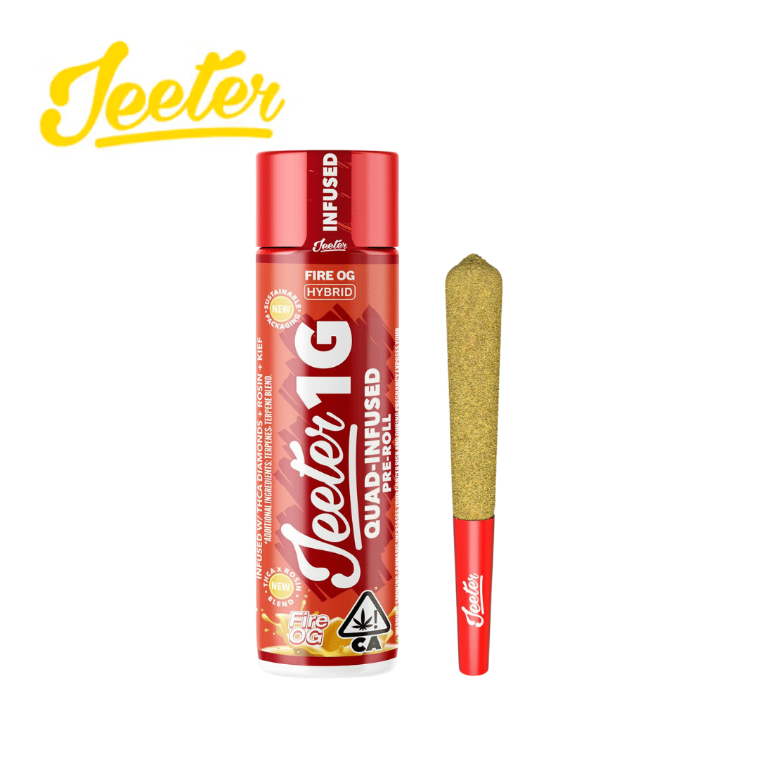 Jeeter - Fire OG - Quadruple Infused  Pre-Roll - 1g - Jeeter - Fire OG - $15.99 - Pre-Rolls