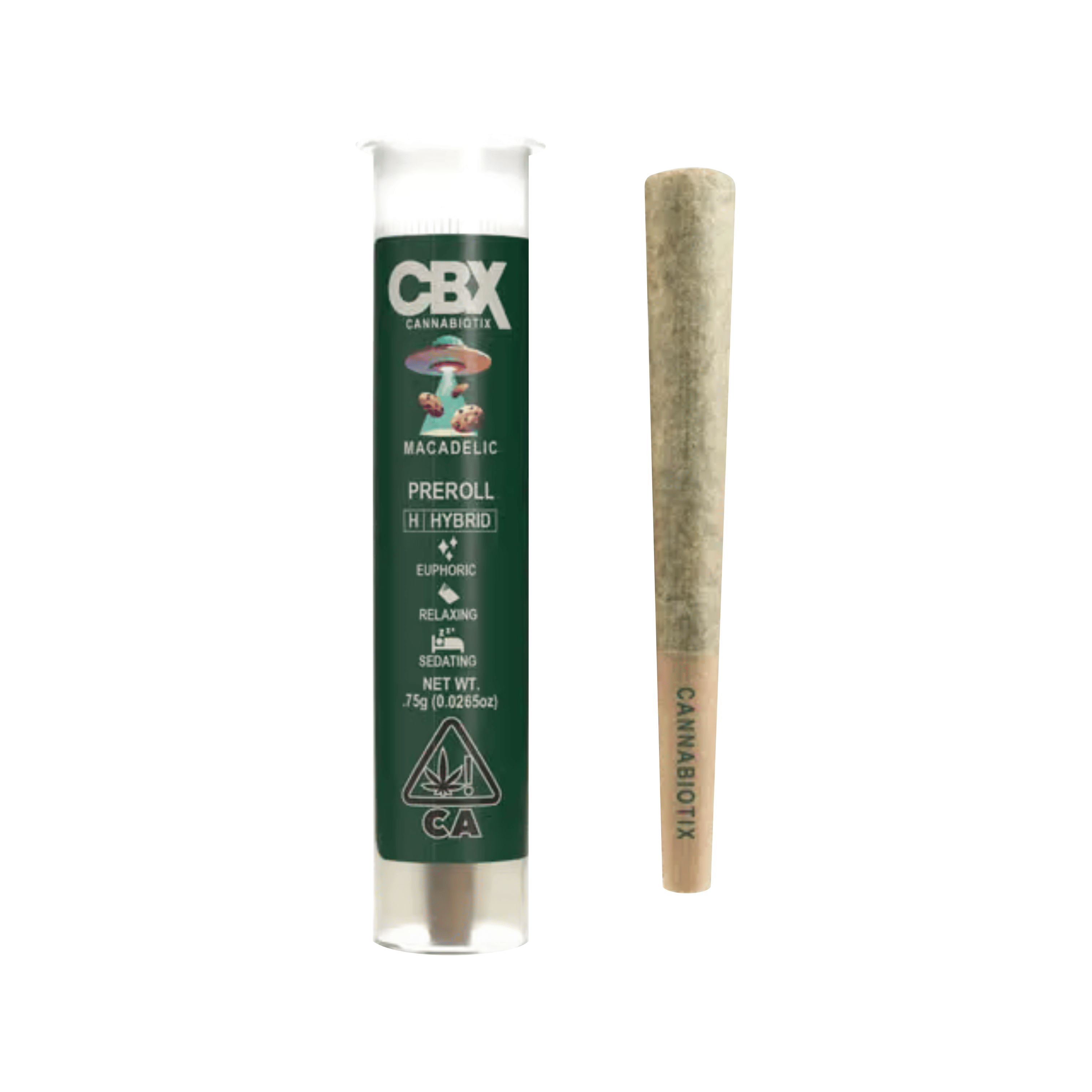 Macadelic (H) Pre Roll - .75g - Cannabiotix (CBX) -  - $10 - Pre-Rolls