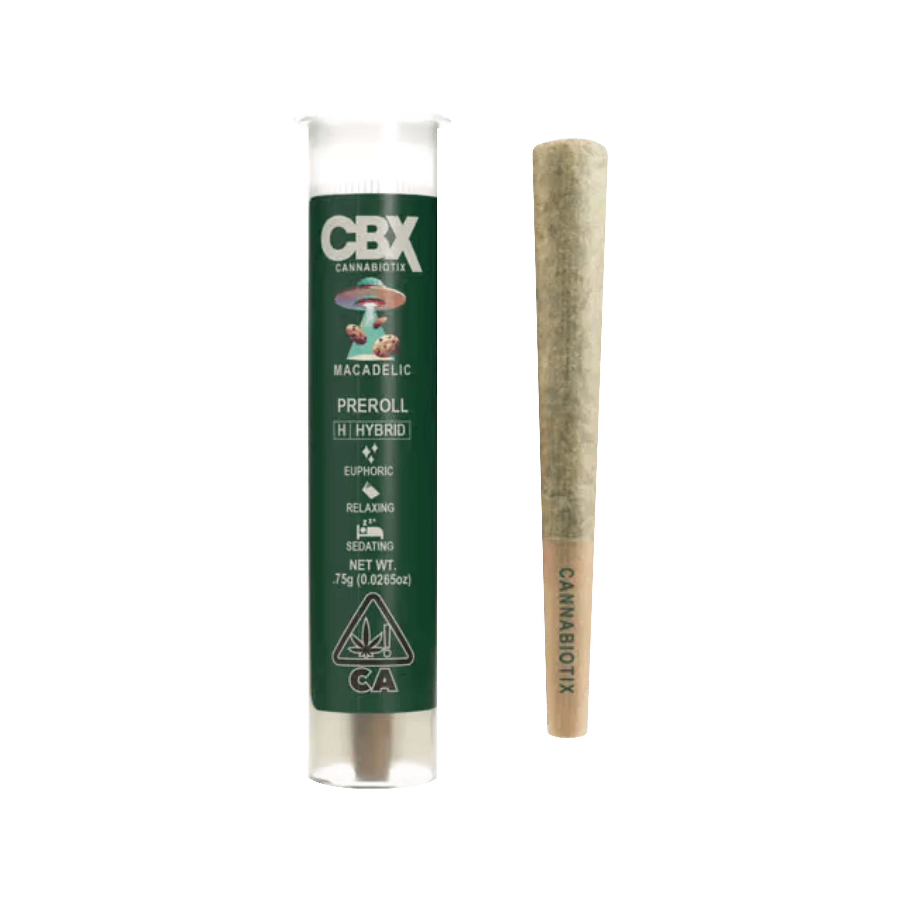 Macadelic (H) Pre Roll - .75g - Cannabiotix (CBX) - - $10 - Pre-Rolls