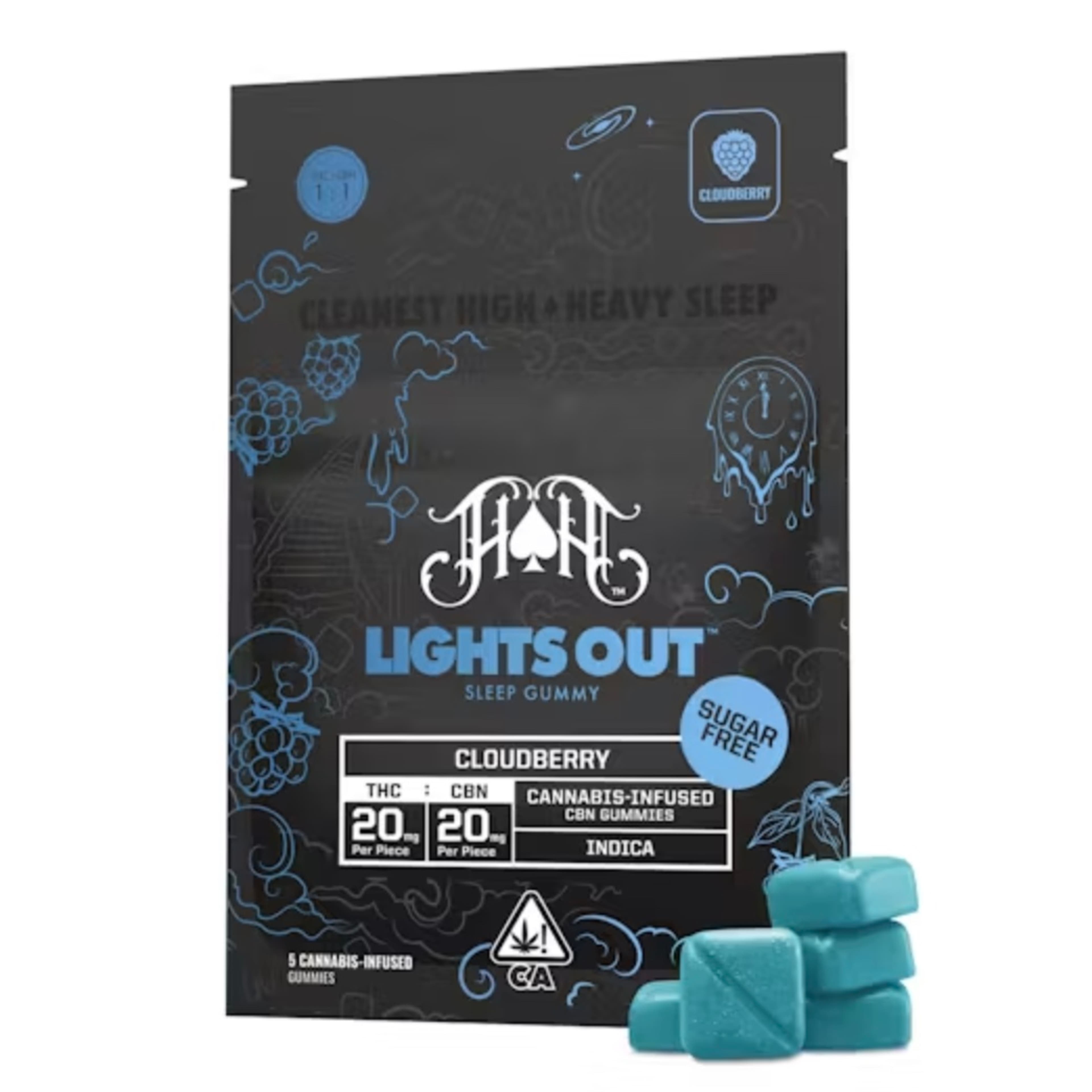 Cloudberry - Lights Out 1:1 CBN Gummies - Heavy Hitters - Gummies - $22 - Gummies
