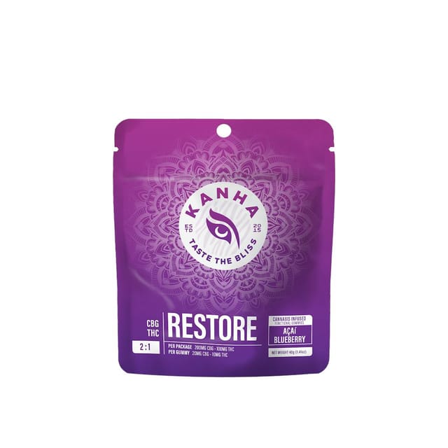 KANHA — 2:1 Açaí Blueberry - 100mg Gummies