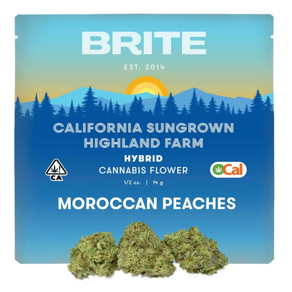 Moroccan Peaches - 14g - Brite Labs - 14g - Hybrid - $50 - Flower (14 Grams)