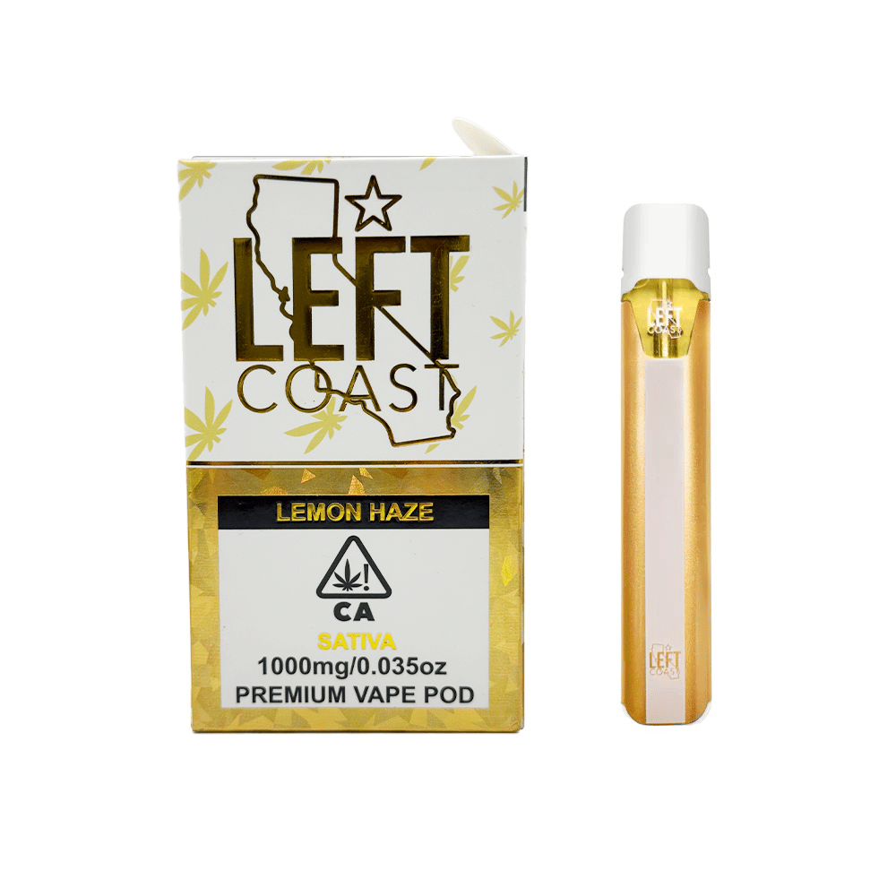 Left Coast | Lemon Haze | Pod | 1g - LEFT COAST -  - $15 - Vape Carts