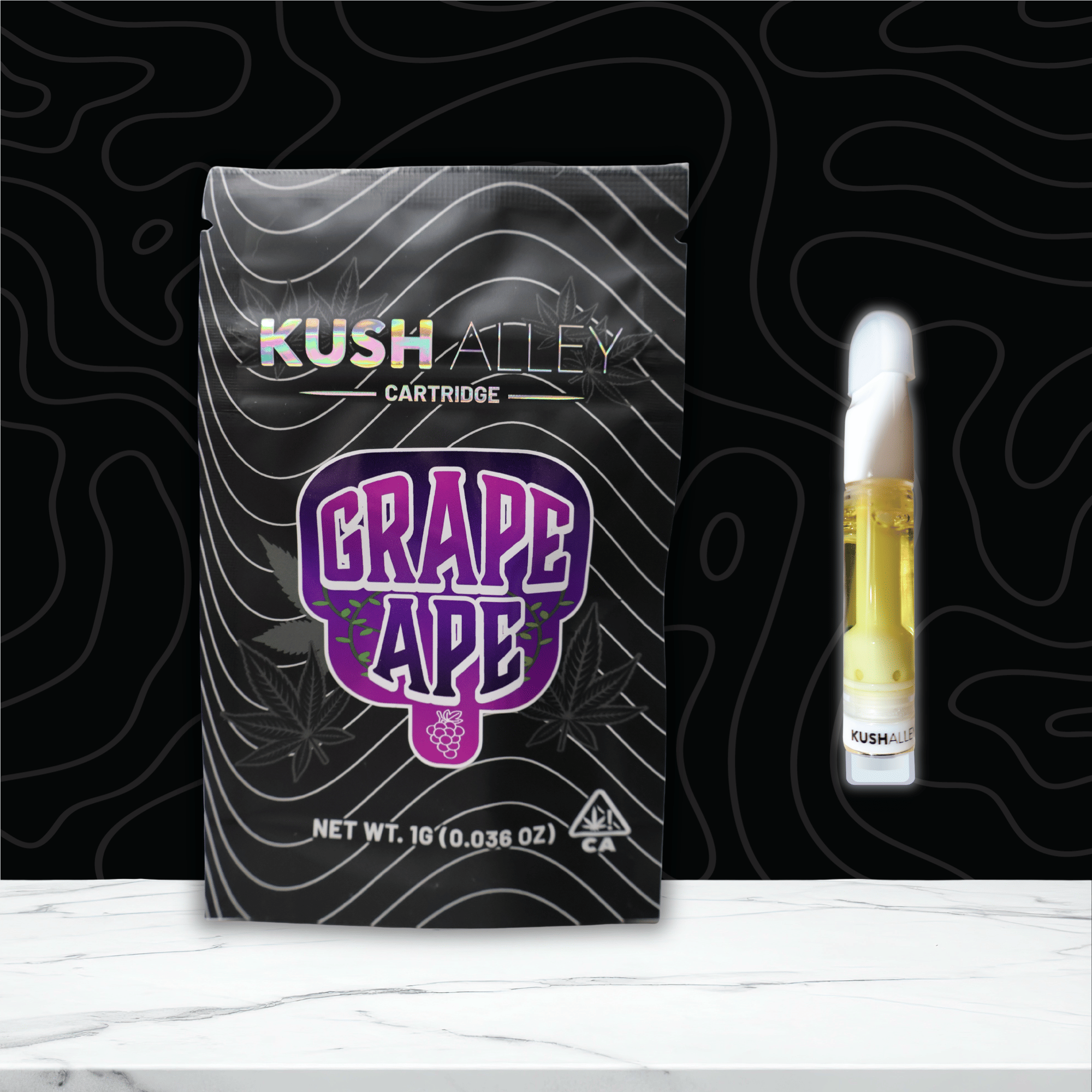 Cartridge - Grape Ape - Kush Alley Premium - Full Gram - $19 - Cartridge