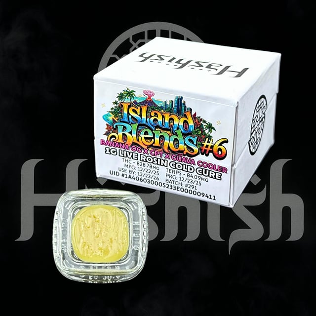 Island Blends | White Box | 1g Rosin