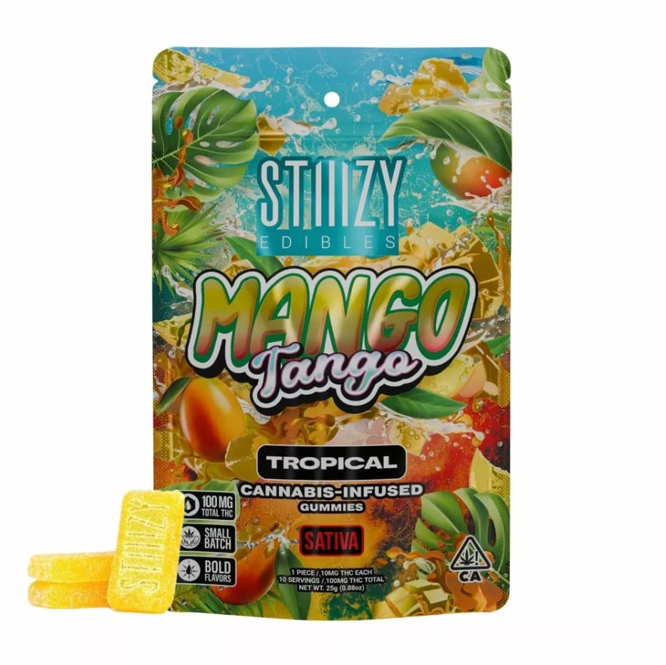 Mango Tango Gummies - 100mg (10ct) - STIIIZY - 10 Pack Sativa - $14 - Gummies