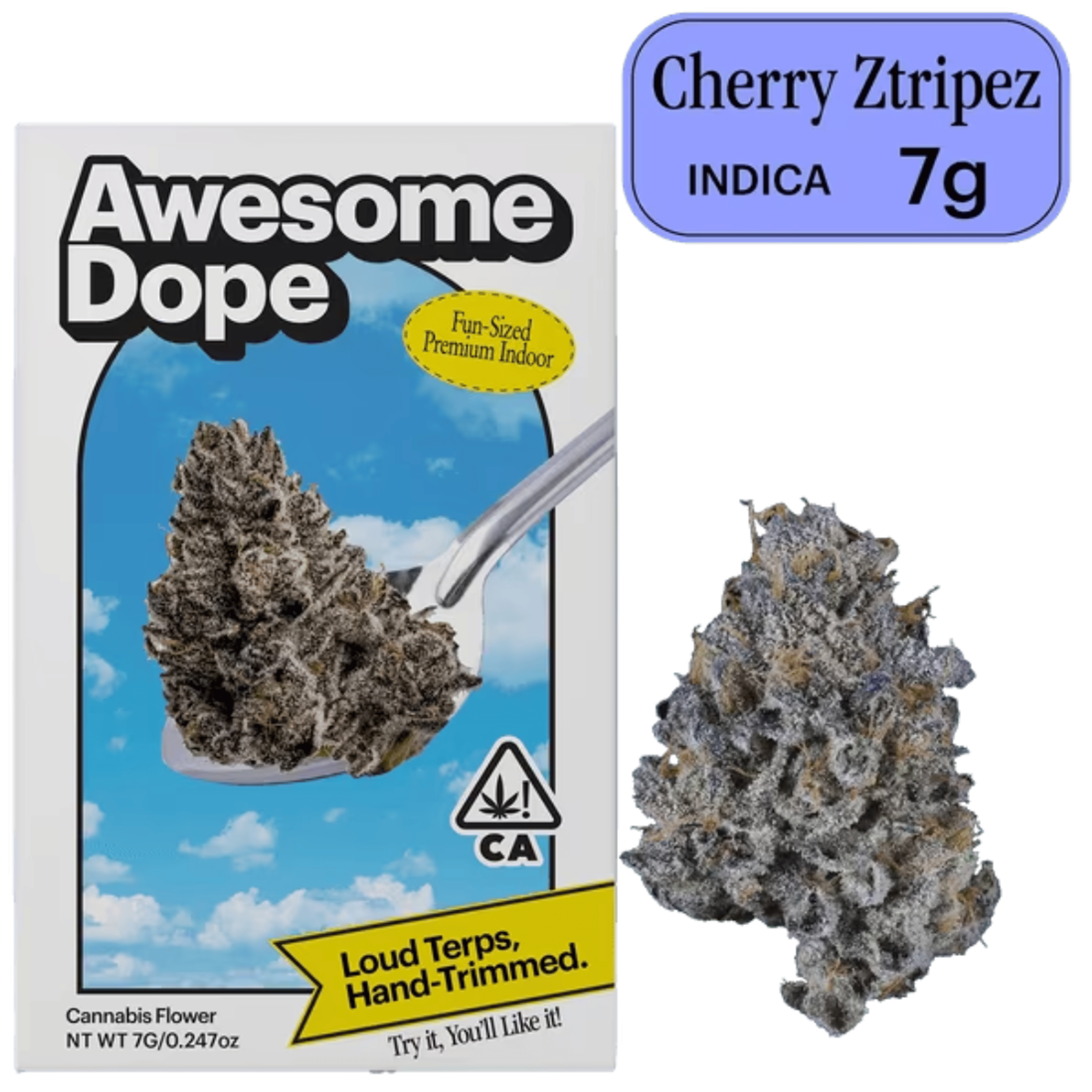 Awesome Dope: Indoor Flower 7g - Cherry Ztripez - Awesome Dope - - $75 - Indoor Flower