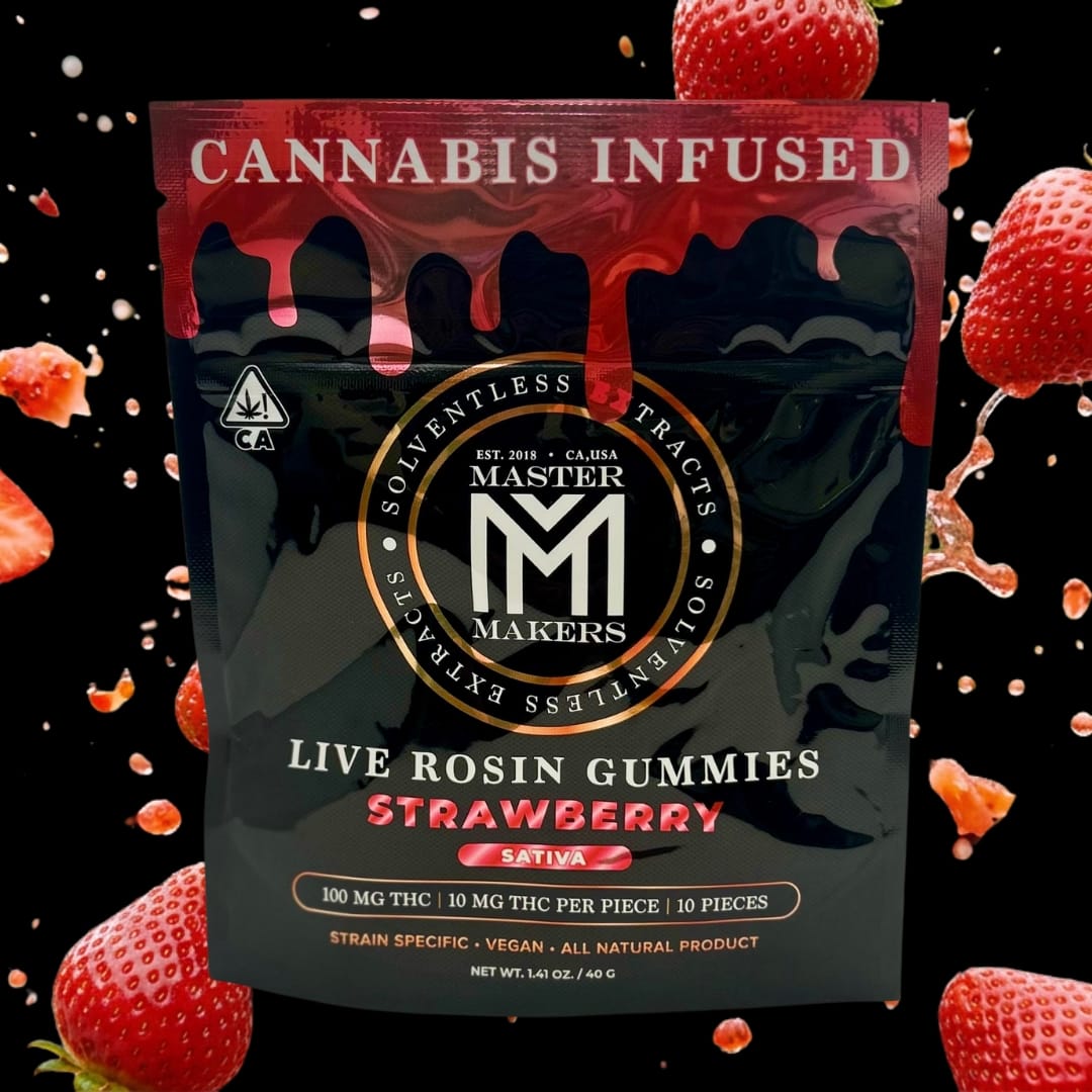 STRAWBERRY 100MG GUMMIES - MASTER MAKERS -  - $10.75 - Edibles