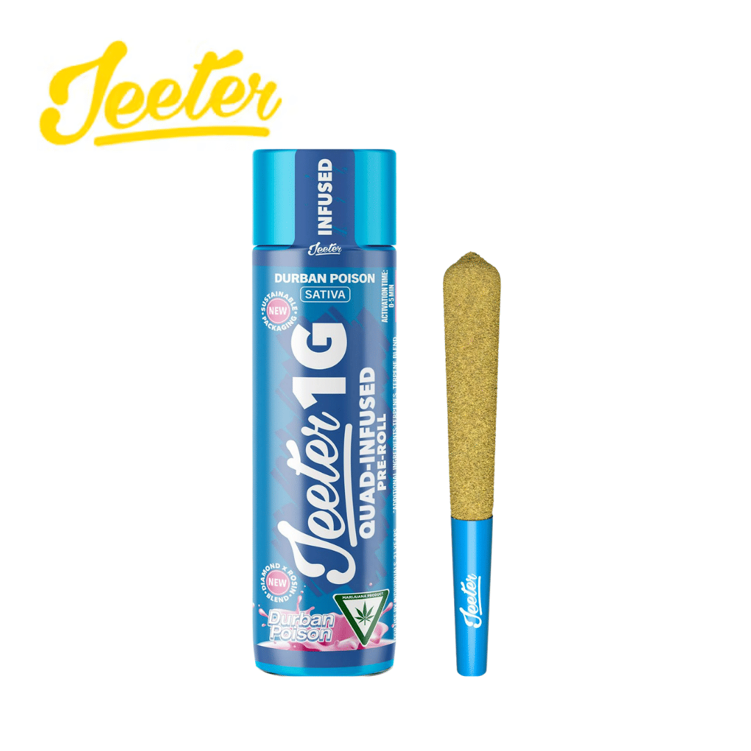 Jeeter - Durban Poison - Rosin Enhanced Diamonds Pre-Roll - 1g - Jeeter - Durban Poison - $15.99 - Pre-Rolls