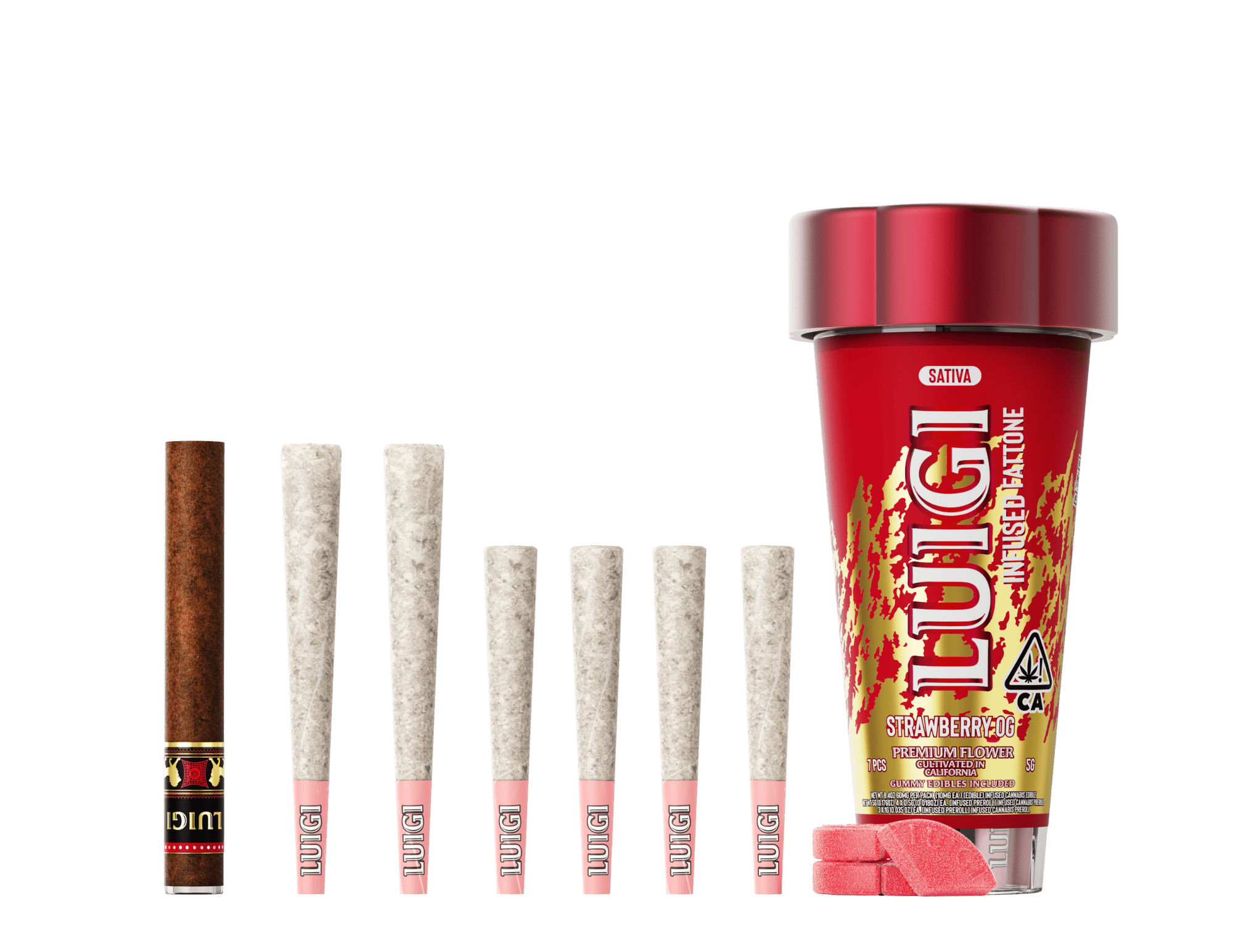 Strawberry OG 4-in-1 Fattone - Luigi -  - $46 - Pre-Rolls