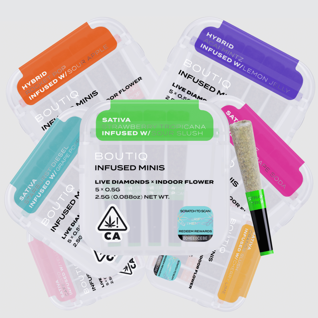 Mojito Live Diamond Infused Preroll 5pk - Boutiq -  - $30 - Preroll