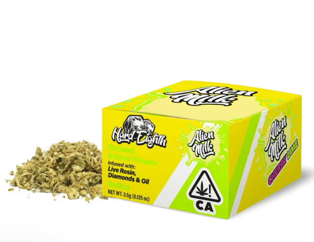 Alien Milk - 3.5g Infused Grounded Indoor Flower - Hard Eighth - Infused 1/8th - $22 - Flower (Eighths)