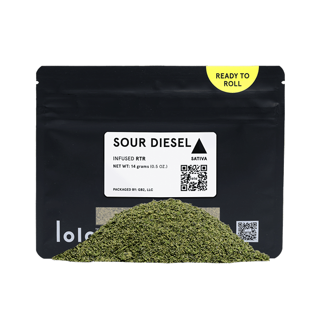 Sour Diesel | Indoor Kief Infused Ready To Roll | 14g
