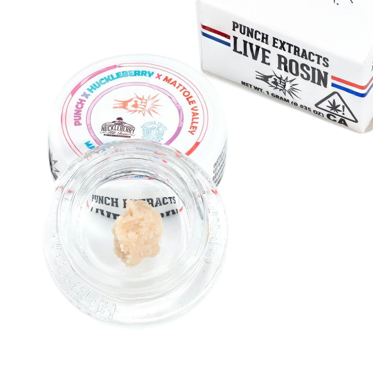 Mattole's Whitethorn Rose (SH) Live Rosin Badder T1 - Punch Brand - Mattole's Whitethorn Rose (SH) - $47.90 - Concentrates