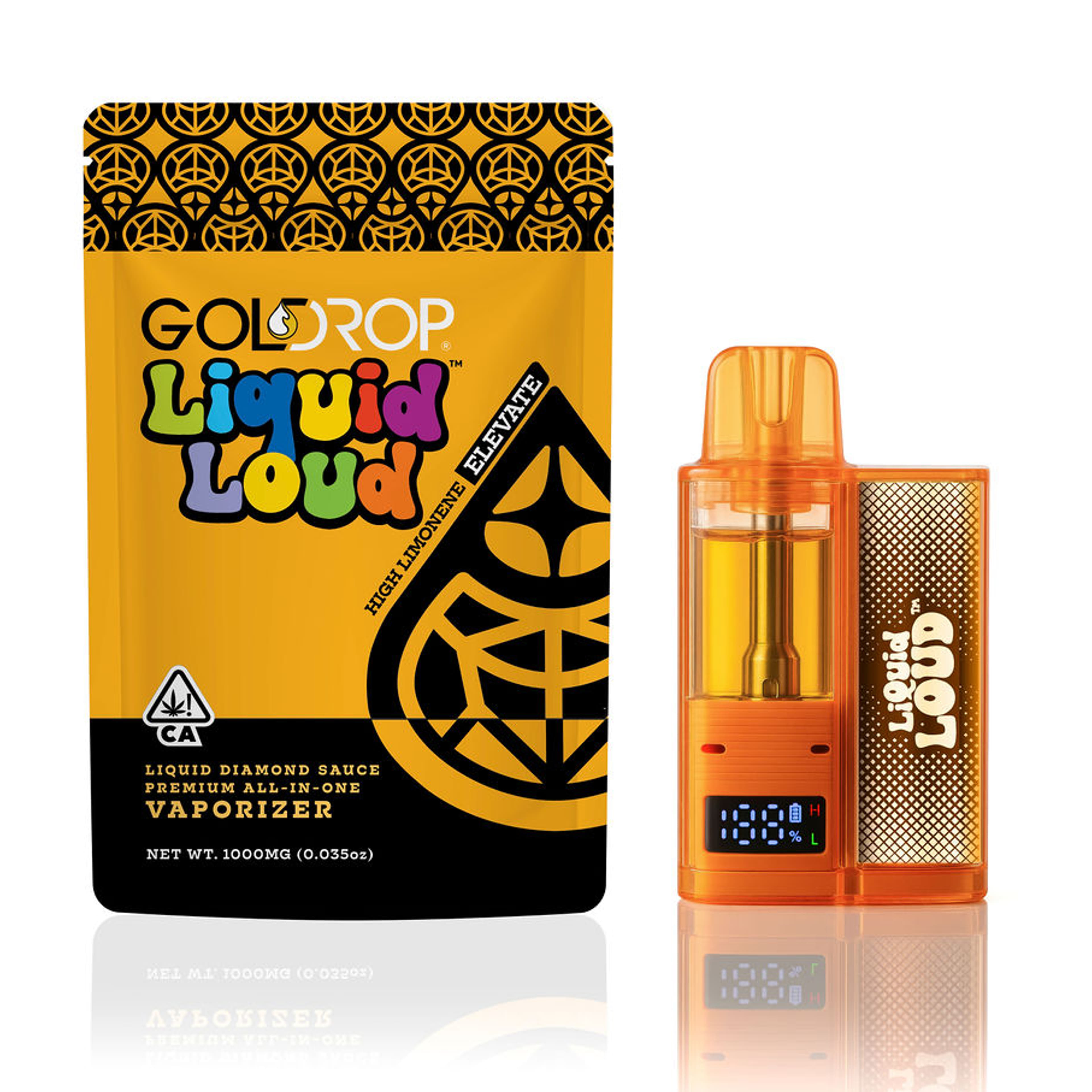California Orange - 1.5g Liquid Loud Diamond Sauce - Gold Drop - 1.5g Dispo - Sativa - $42 - All-In-One (Disposables)