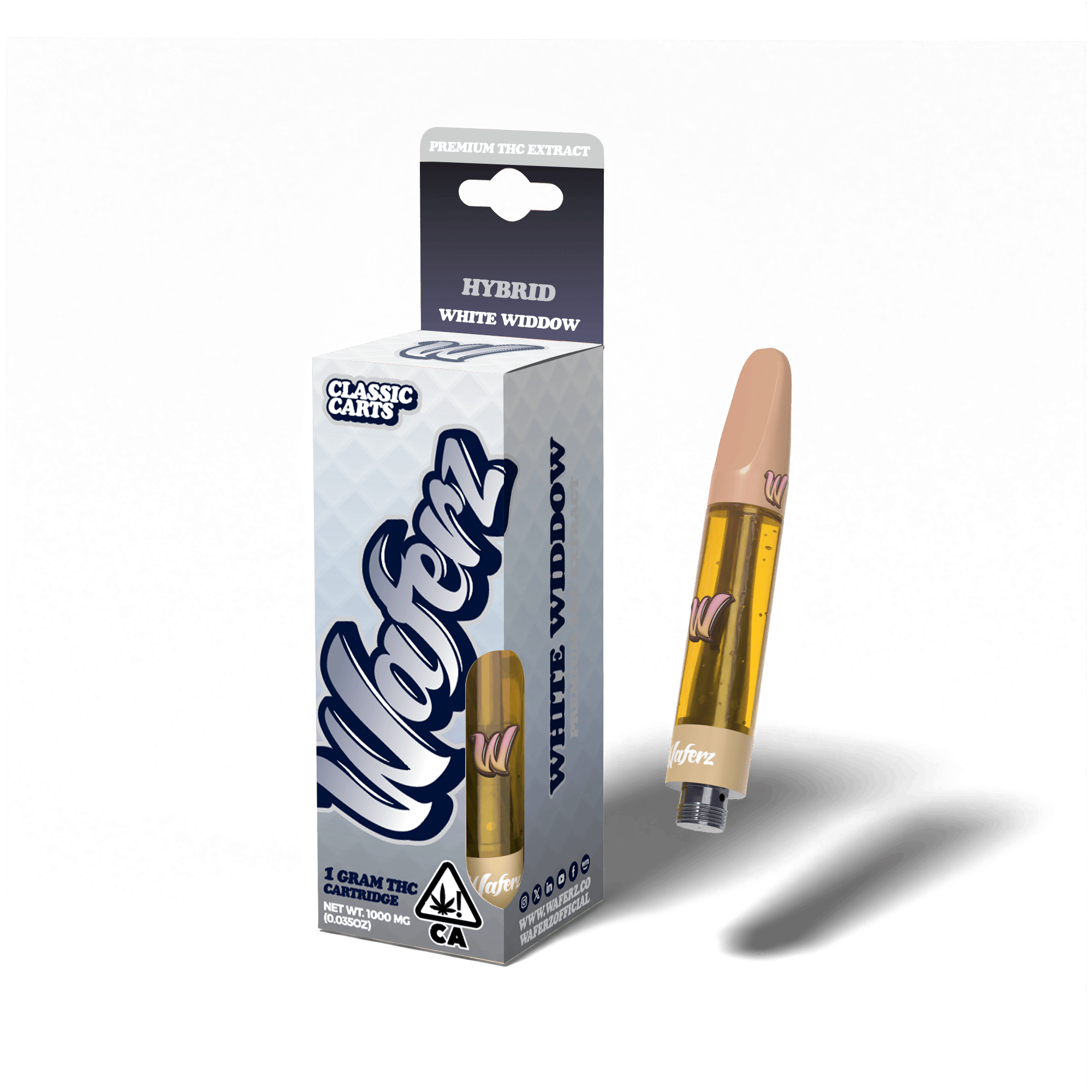 Waferz - White Widdow - Classic Cartridge - 1g - Waferz - White Widdow - $19.99 - Vapes