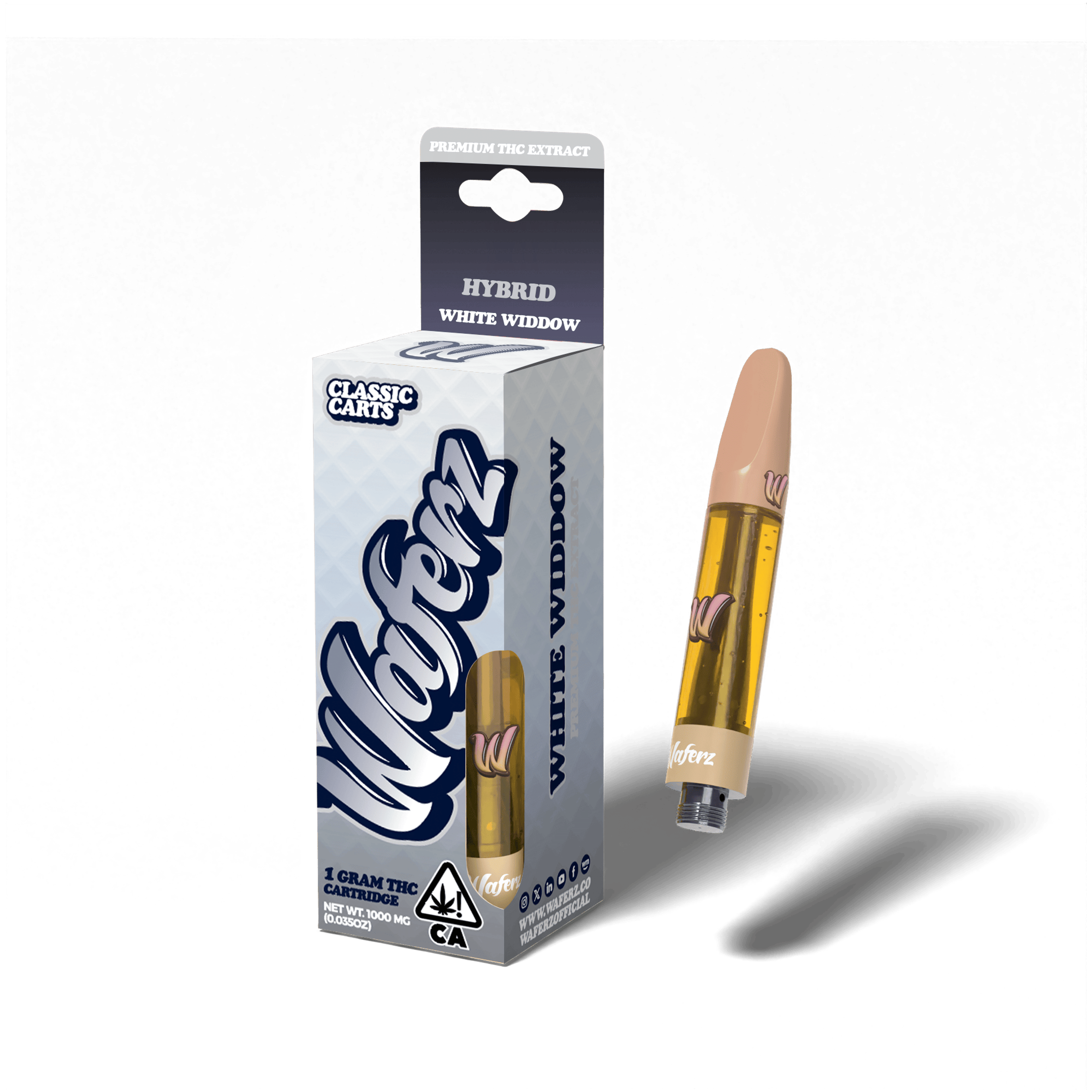 Waferz - White Widdow - Classic Cartridge - 1g - Waferz - White Widdow - $19.99 - Vapes