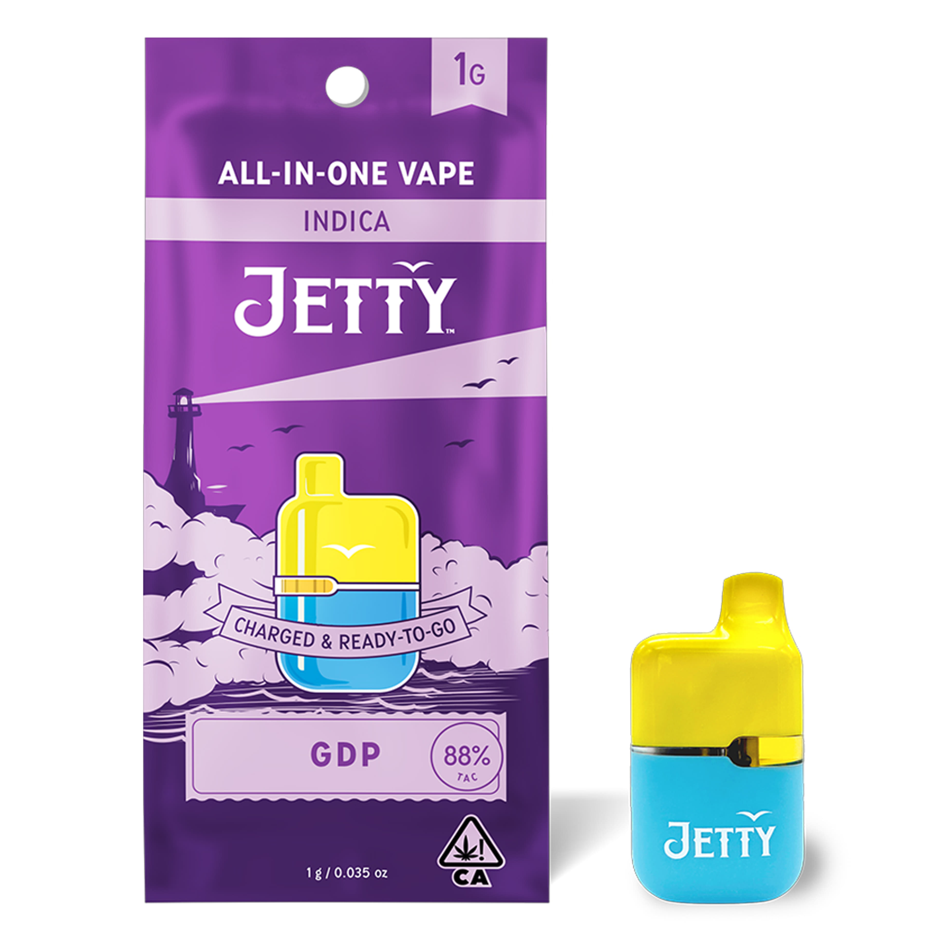 GDP (I) High THC AIO 1G *SPECIAL PRICING* - Jetty - GDP (I) - $32 - Cartridges