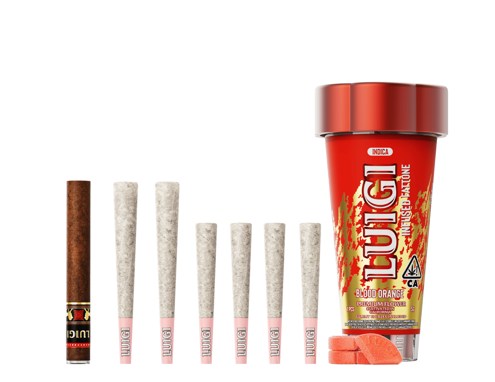 Blood Orange 4-in-1 Fattone - Luigi -  - $46 - Pre-Rolls