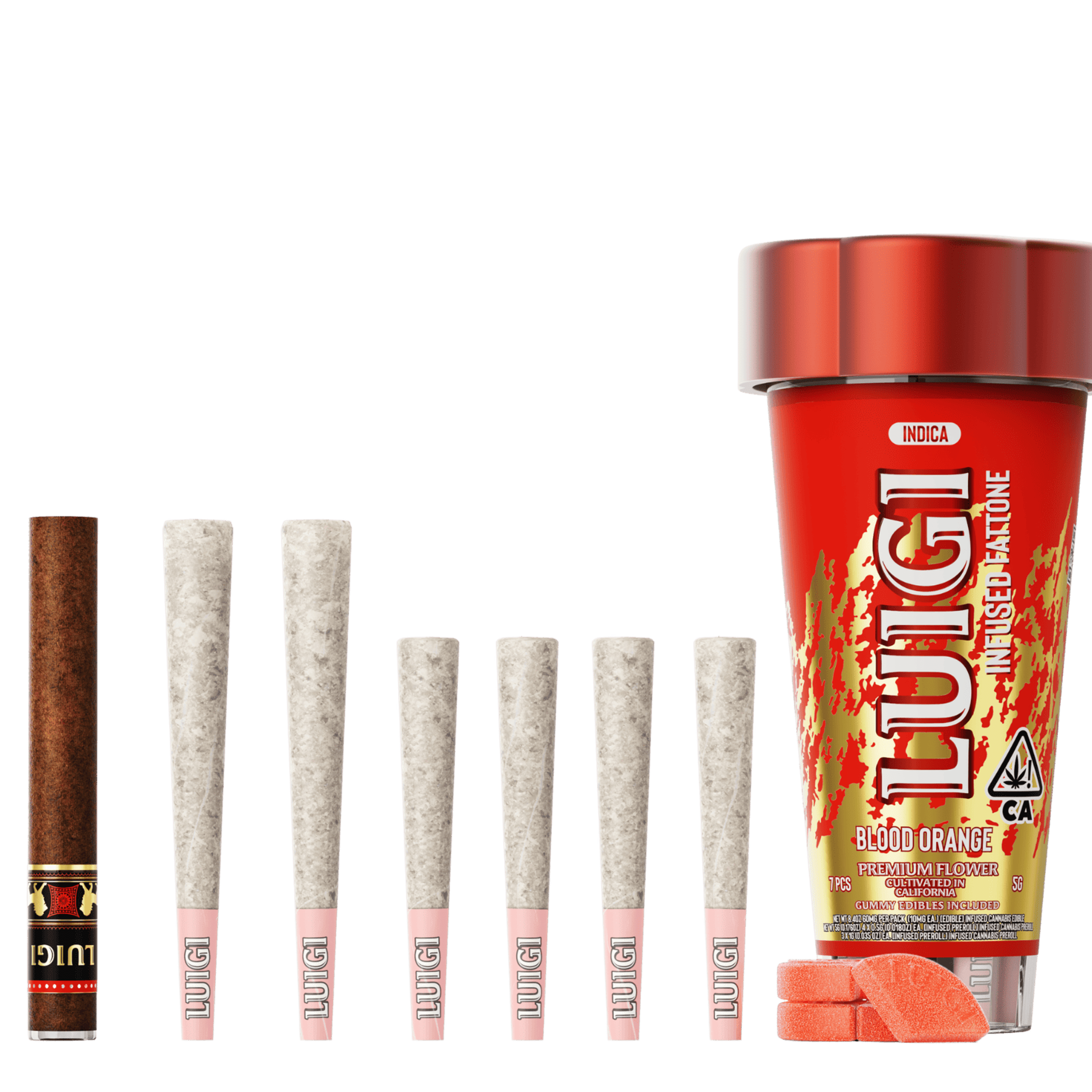 Blood Orange 4-in-1 Fattone - Luigi - - $46 - Pre-Rolls