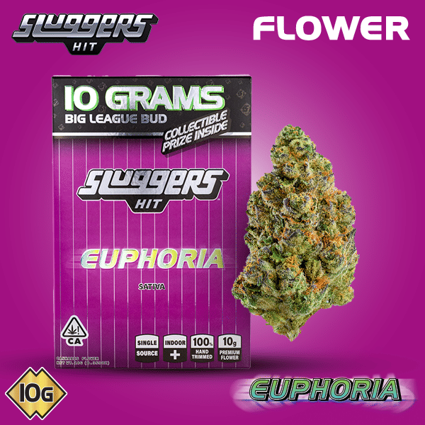 Euphoria - 10g - Sluggers Hit - 10g - Sativa - $75 - Flower (10 Grams)