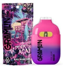 Gramlin AIO - Pink Acai - All-In-One - 1g *B2G1 EVERYDAY* - Gramlin - AIO - $24.99 - Disposable Vape Pens (All In One)