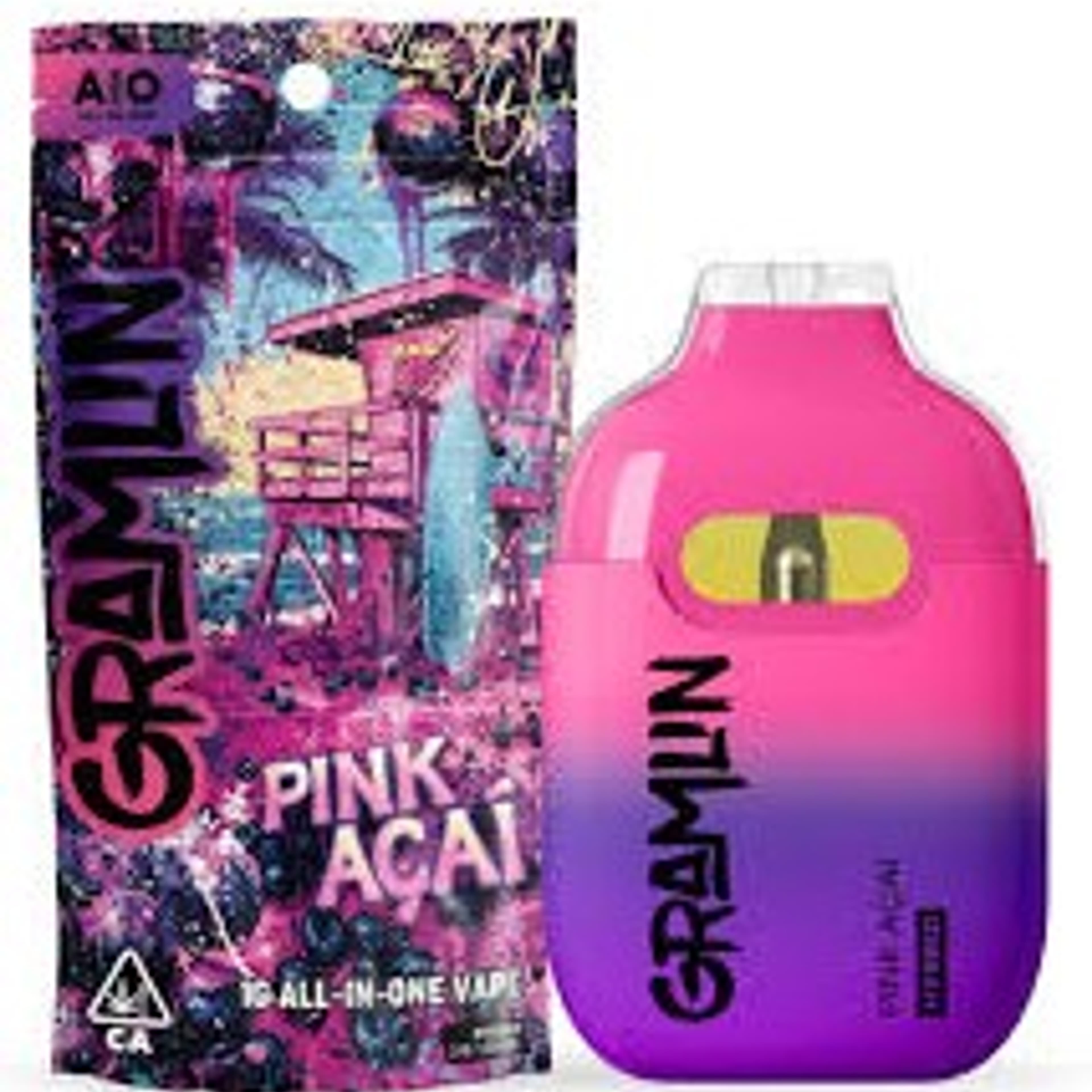 Gramlin AIO - Pink Acai - All-In-One - 1g *B2G1 EVERYDAY* - Gramlin - AIO - $24.99 - Disposable Vape Pens (All In One)