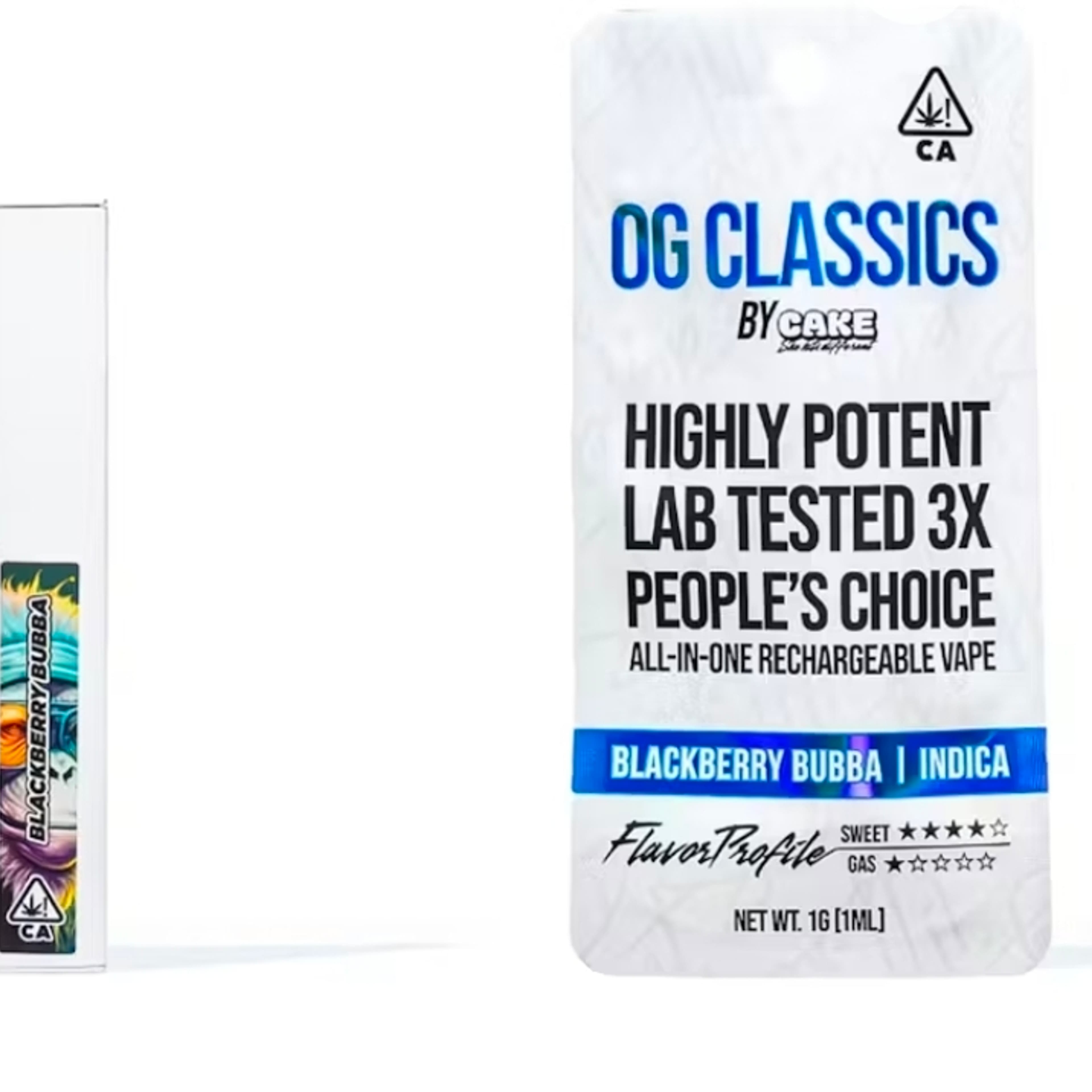 CAKE - OG Classic - 1 gram Rechargeable - Blackberry Bubba - - $35.99 - Vape