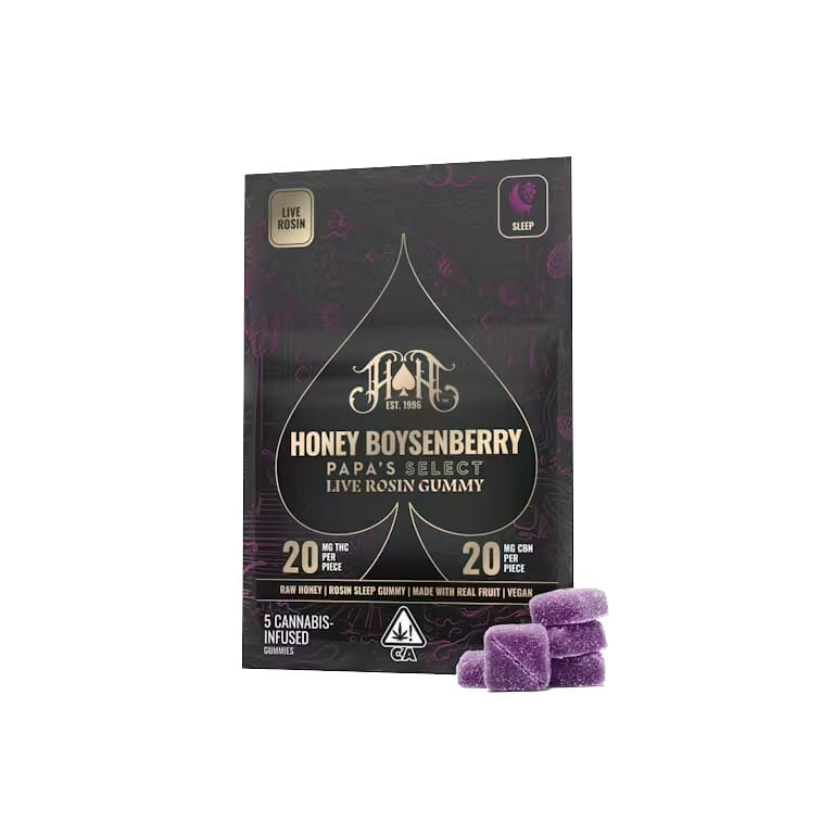 Honey Boysenberry | Live Rosin Gummies - Heavy Hitters -  - $25 - Edibles