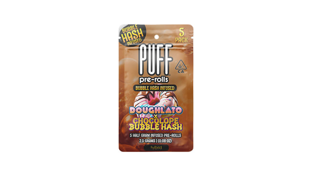 Doughlato x Chocolope - Pack 5 ct - Bubble Hash Pre Roll - 2.5g