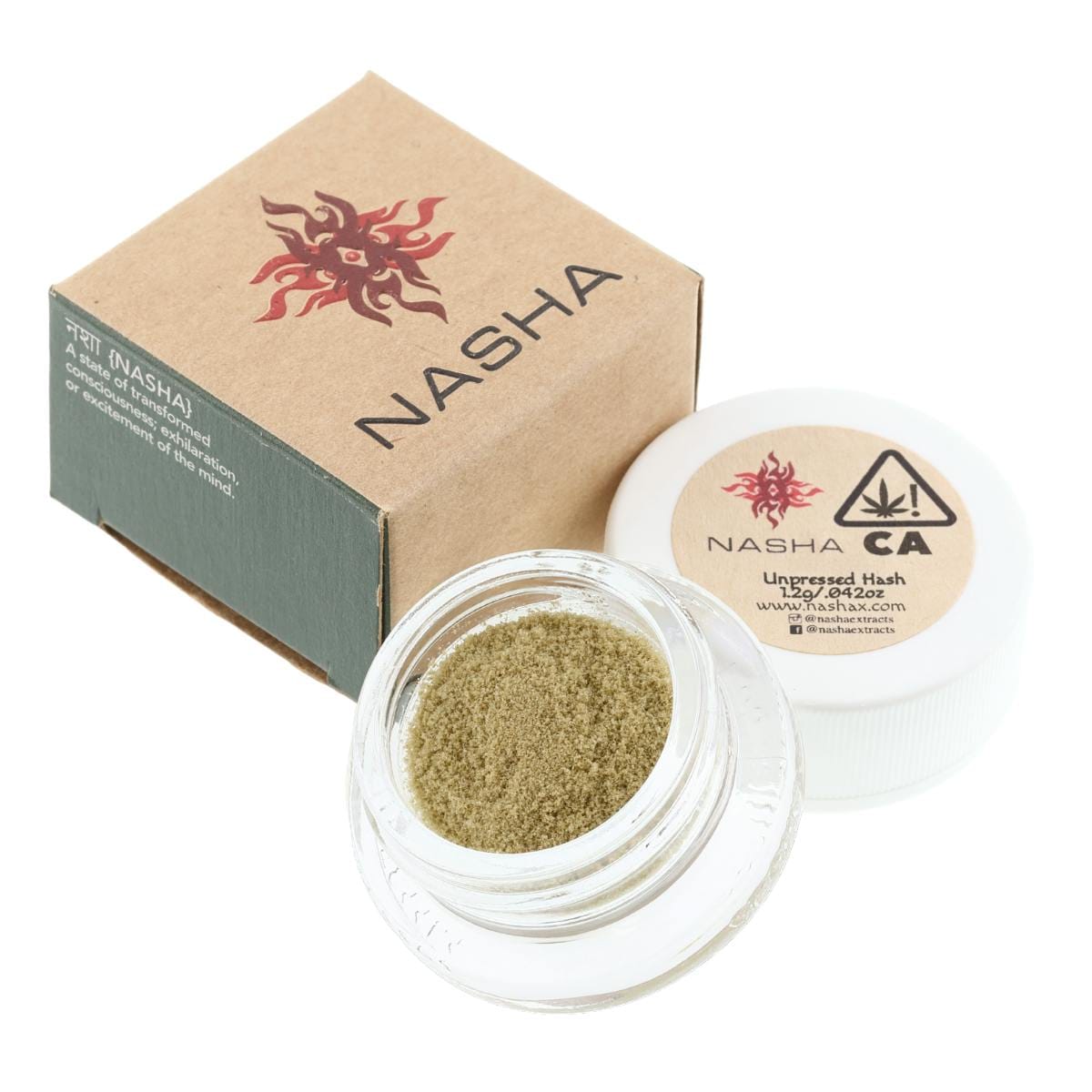 LA Confidential Unpressed Hash (Green) 1.2g - Nasha -  - $22.75 - Extract