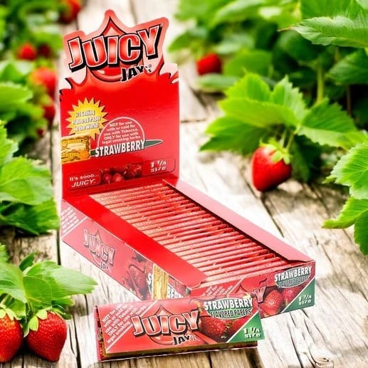 Strawberry | Flavored Rolling Papers [1 1/4] - Juicy Jay's -  - $3 - Accessories