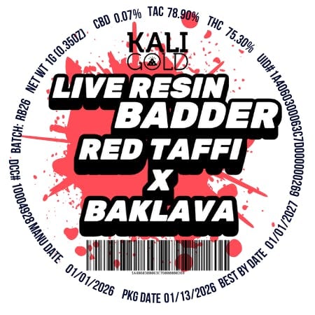 Red Taffi x Baklava | 1g Live Resin Sugar