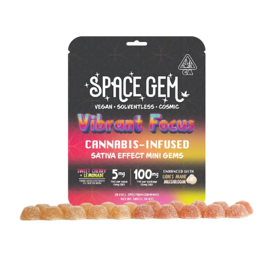 Space Gem — Sativa Vibrant Focus Mini Gem Gummies 100mg