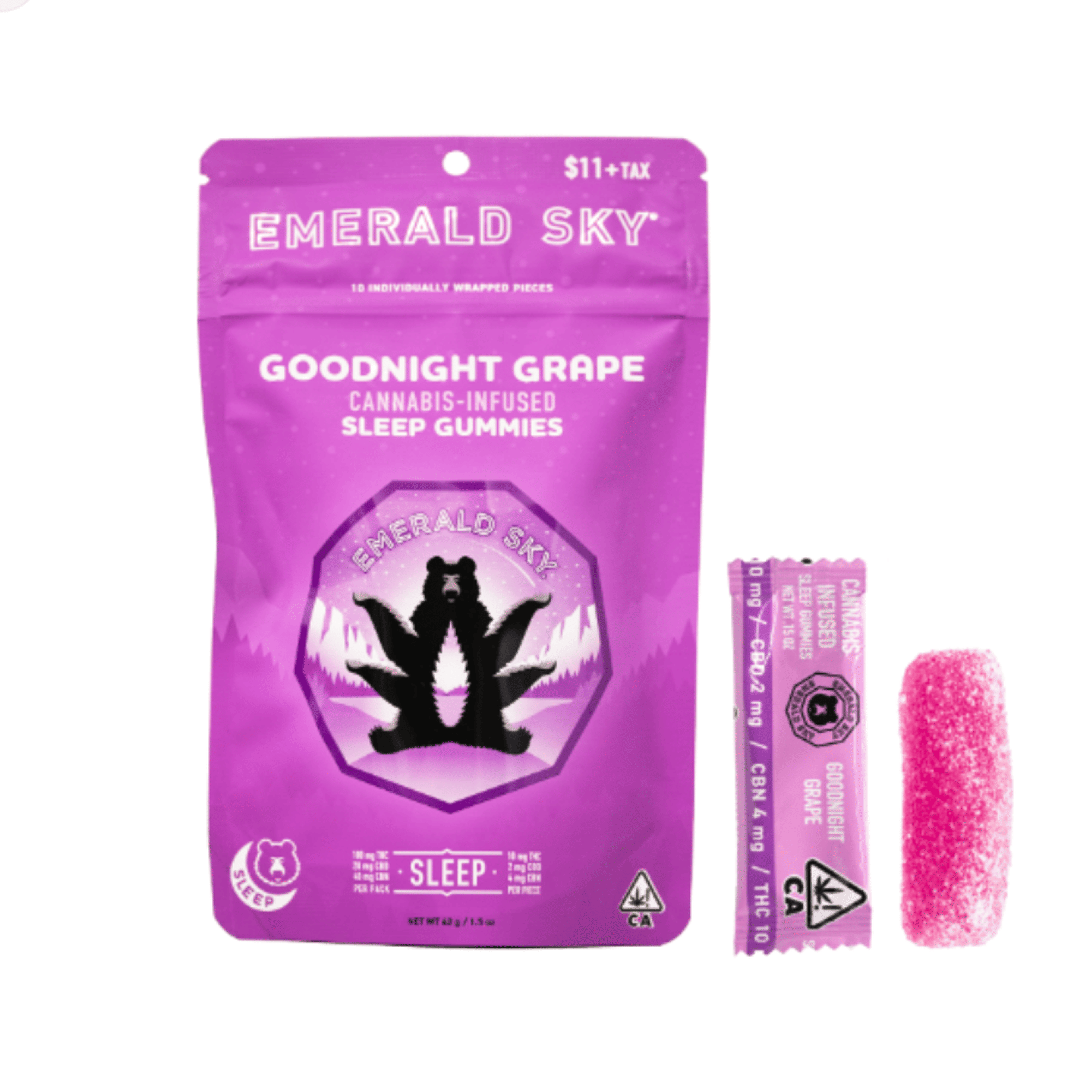 Goodnight Grape - 100mg Sleep Gummies - Emerald Sky - Gummy - Indica - $11.50 - Gummies