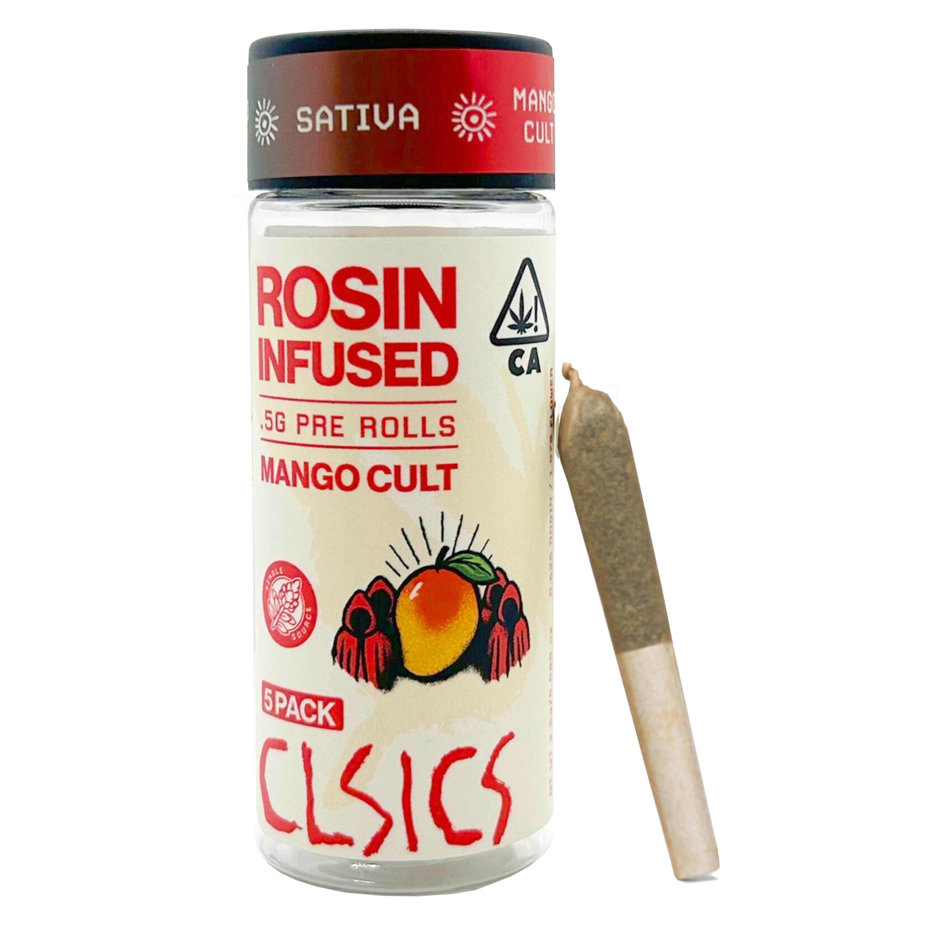 Mango Cult (S) Rosin Preroll - 5pk - CLSICS - Mango Cult (S) - $27.80 - Pre-Rolls