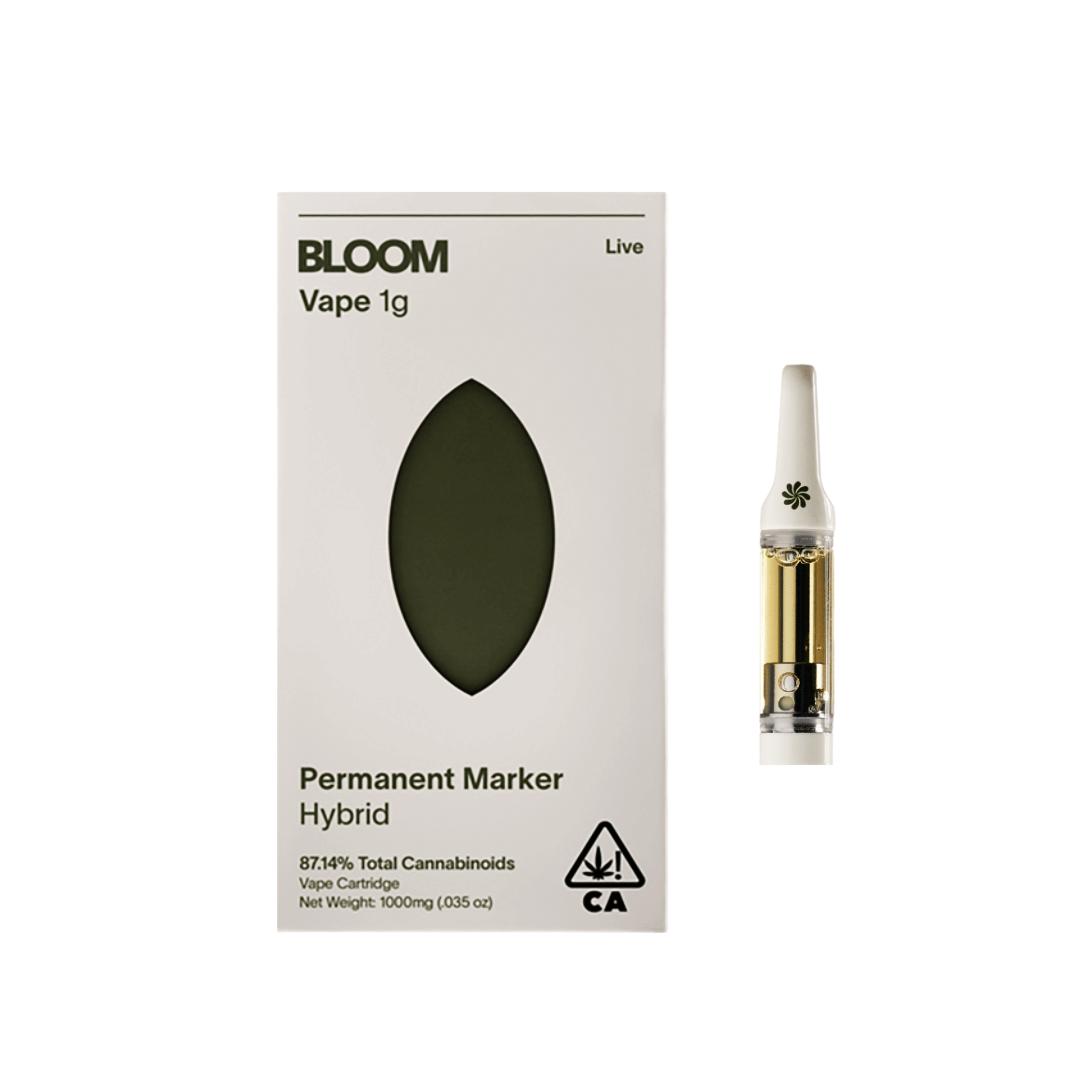 Live | Permanent Marker (H) Cartridge -1g - Bloom -  - $30 - Cartridges / Pods