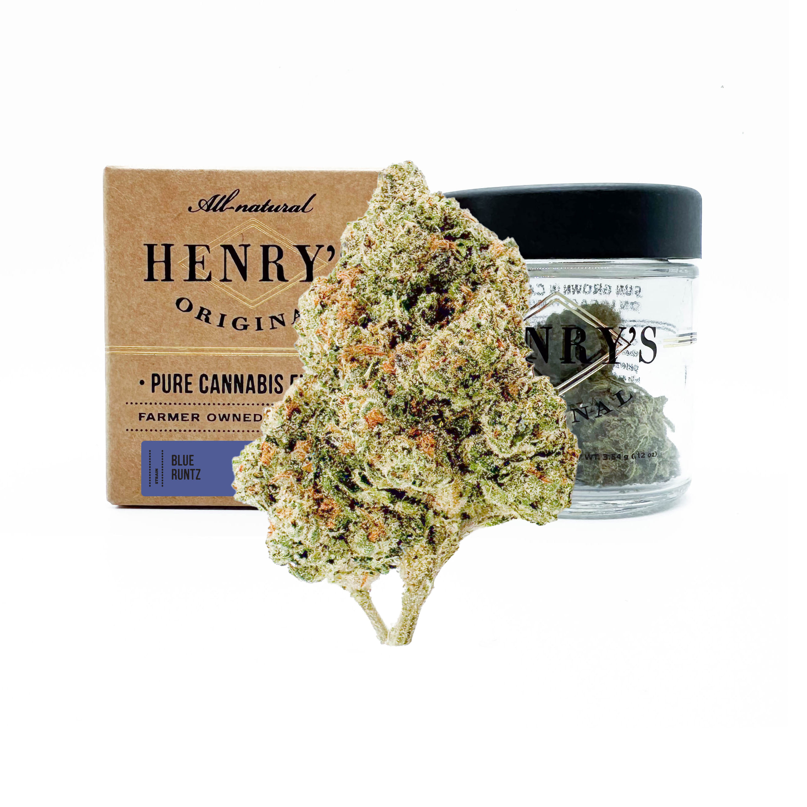 ***Blue Runtz - 3.5g - Henry's Original - 3.5g - Indica - $23 - Flower/Infused Flower (3.5 Grams)