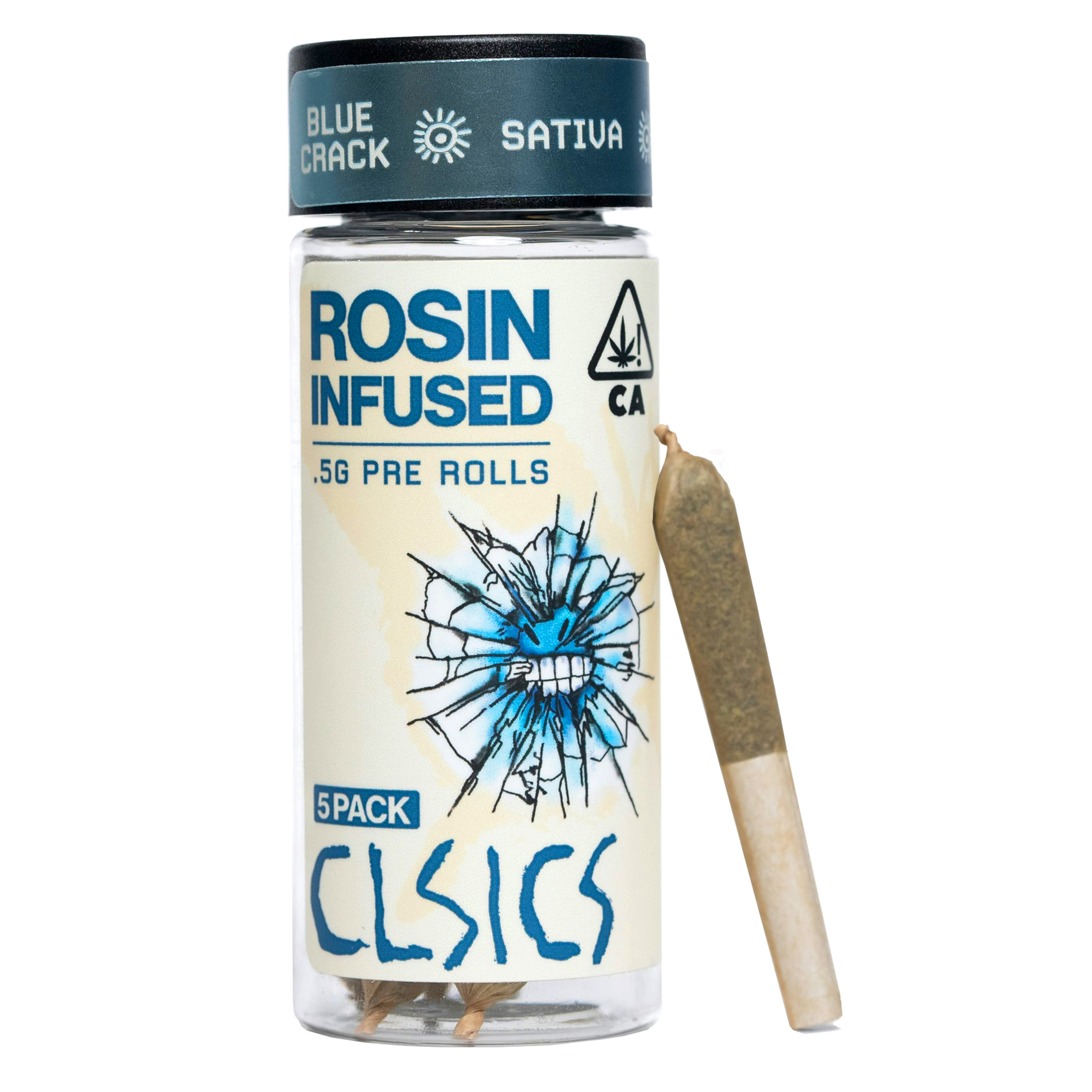 Blue Crack (S) Rosin Preroll - 5pk - CLSICS - Blue Crack (S) - $27.80 - Pre-Rolls