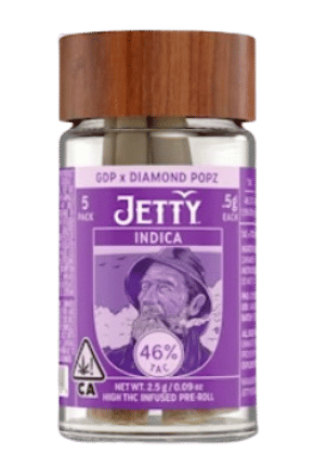GDP x Diamond Popz - Live Resin - Pre-Rolls - Jetty Extracts - 5-Pack - $25.99 - Infused Pre-Rolls