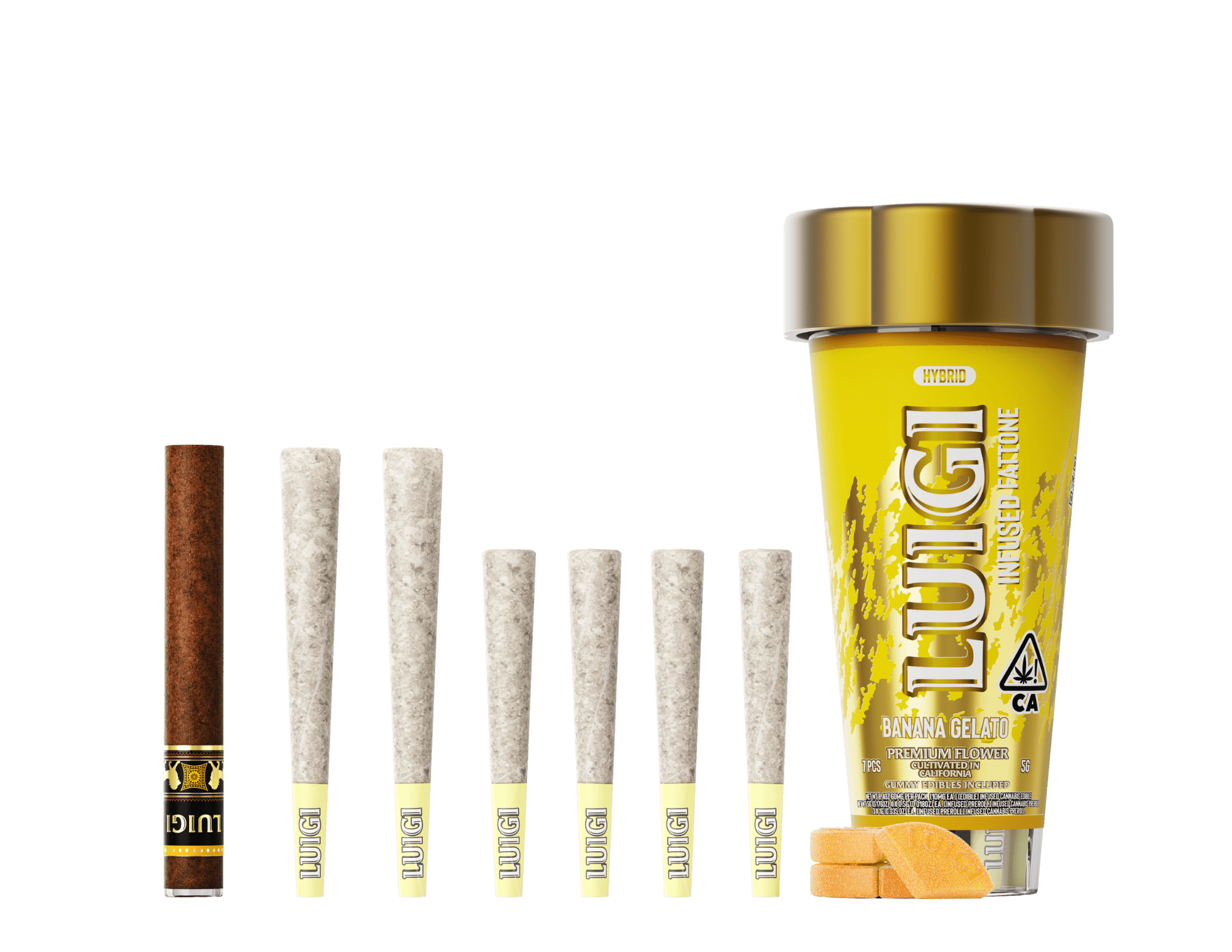 Banana Gelato 4-in-1 Fattone - Luigi -  - $46 - Pre-Rolls