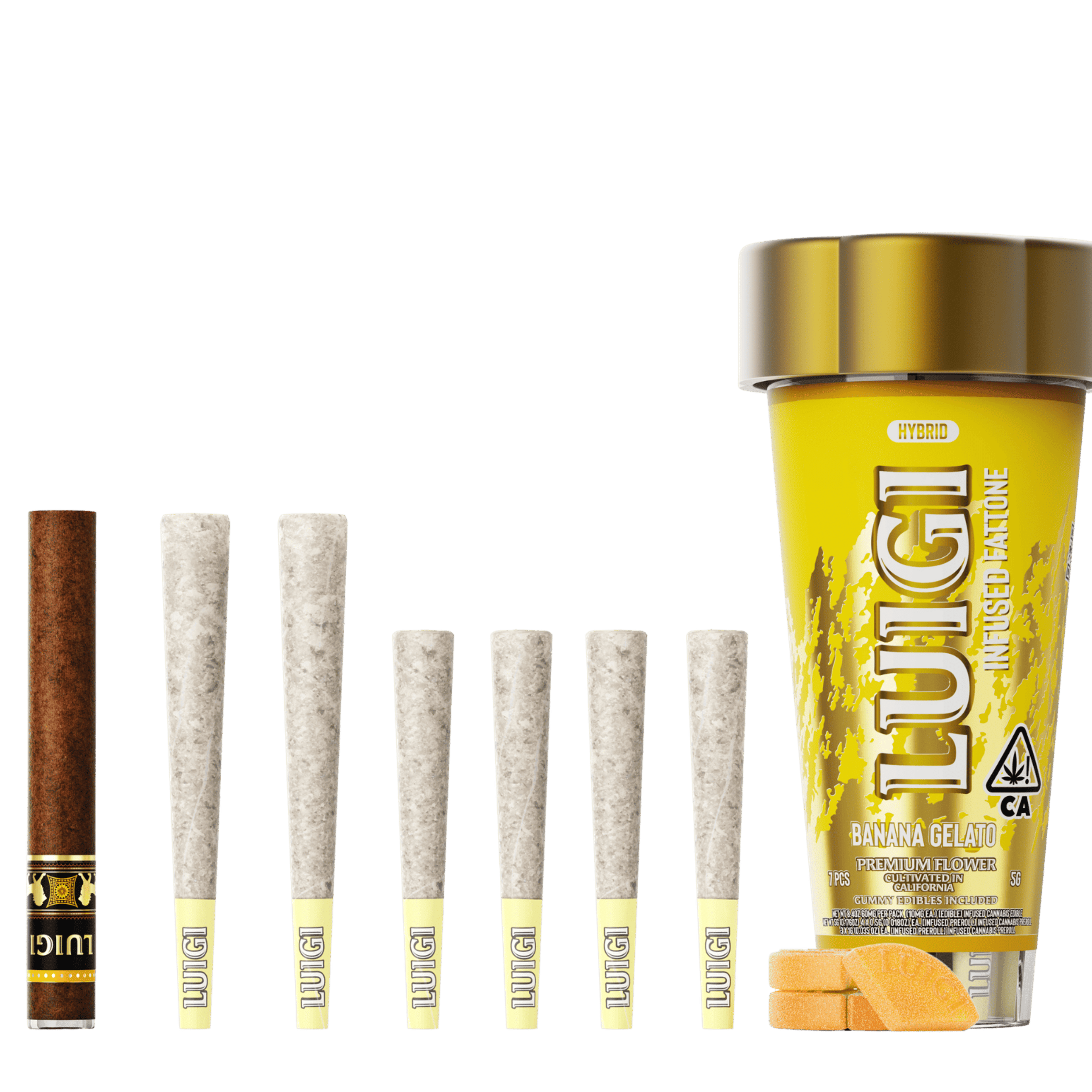 Banana Gelato 4-in-1 Fattone - Luigi - - $46 - Pre-Rolls
