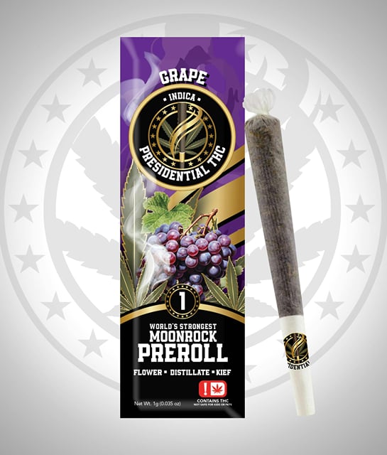 Presidential THC Moon Rock Preroll - Grape (1g)