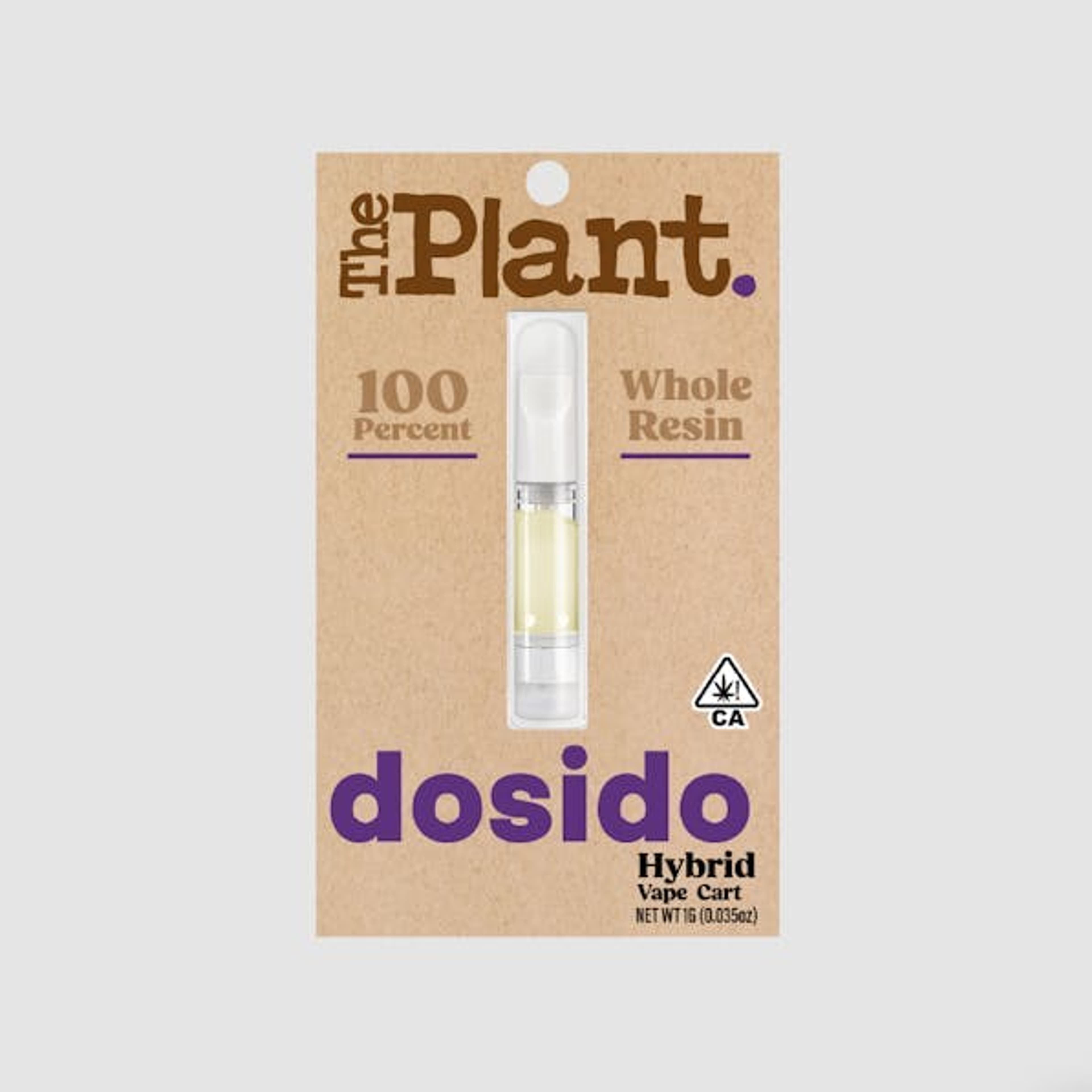 DoSiDos - 1g Whole Resin Cart - The Plant - 1g Cart - Hybrid - $27 - 510 Cartridges