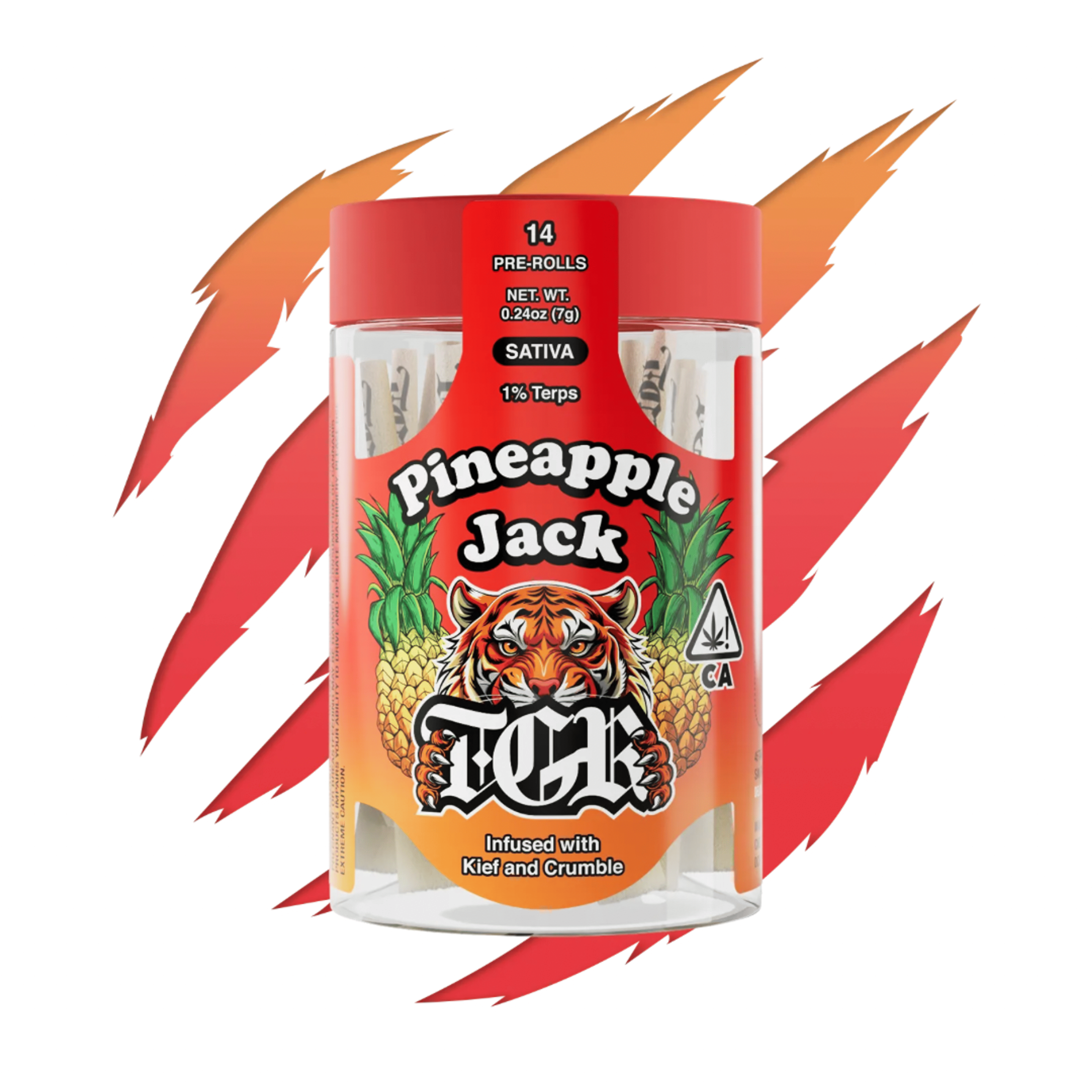 PINEAPPLE JACK 14PK PREROLLS - TGR - - $34.24 - Pre-Rolls
