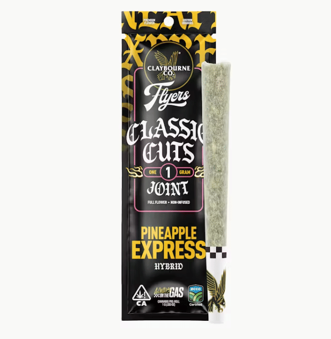 Claybourne: Pineapple Express Pre-Roll | Classic Cuts | Full Flower - 1g - Claybourne Co. -  - $14 - Pre-Rolls