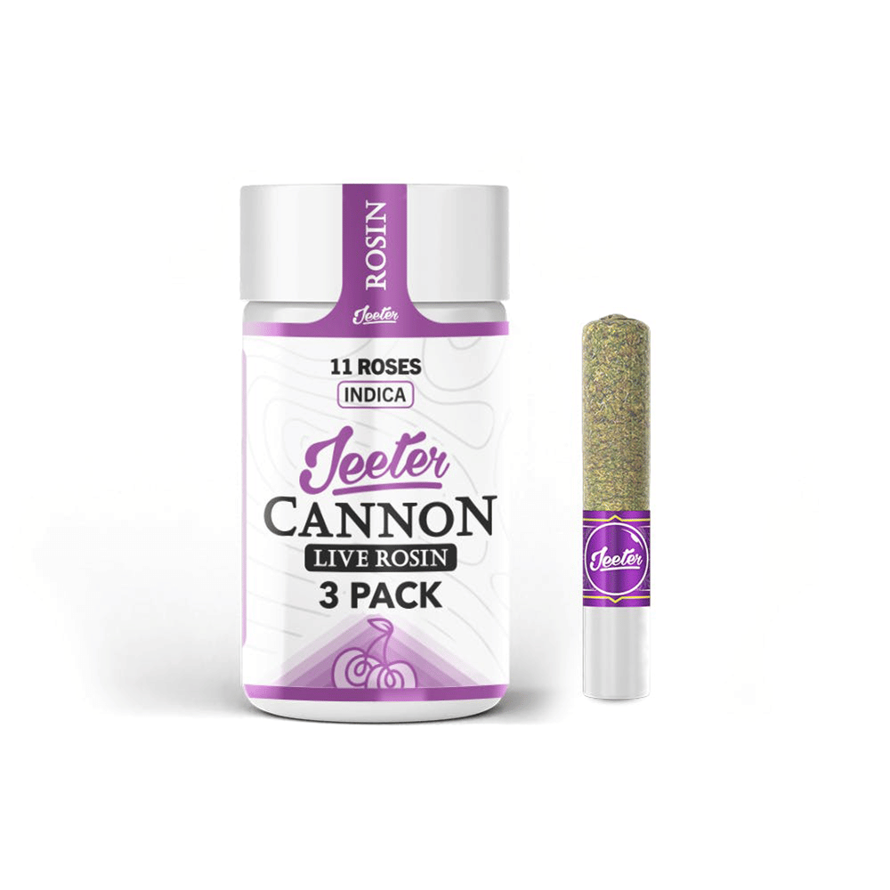 Jeeter Infused  Rosin Cannons 0.5G x 3 Prerolls 11 Roses - Jeeter -  - $45 - Pre-Rolls