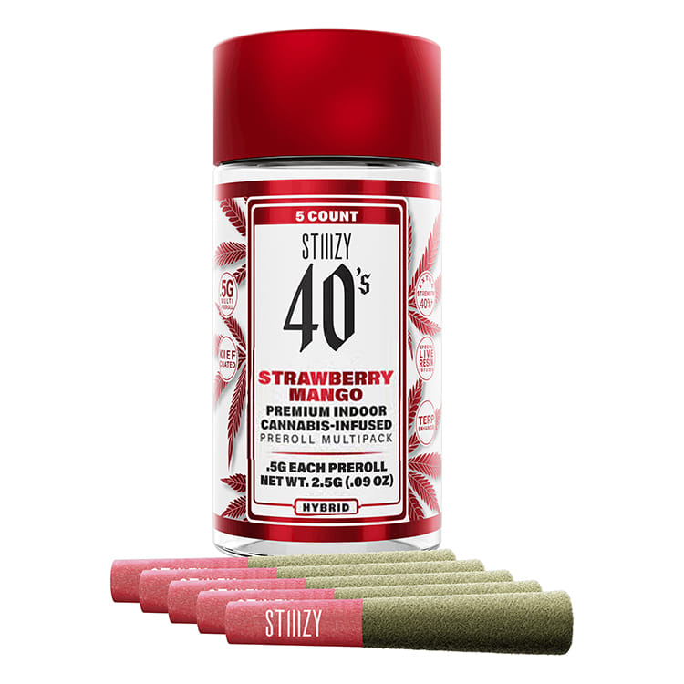 Strawberry Mango Mini Preroll 5pk (H) *B2G1 EVERYDAY* *SPECIAL PRICING* - Stiiizy - Strawberry Mango (H) - $24 - Pre-Rolls