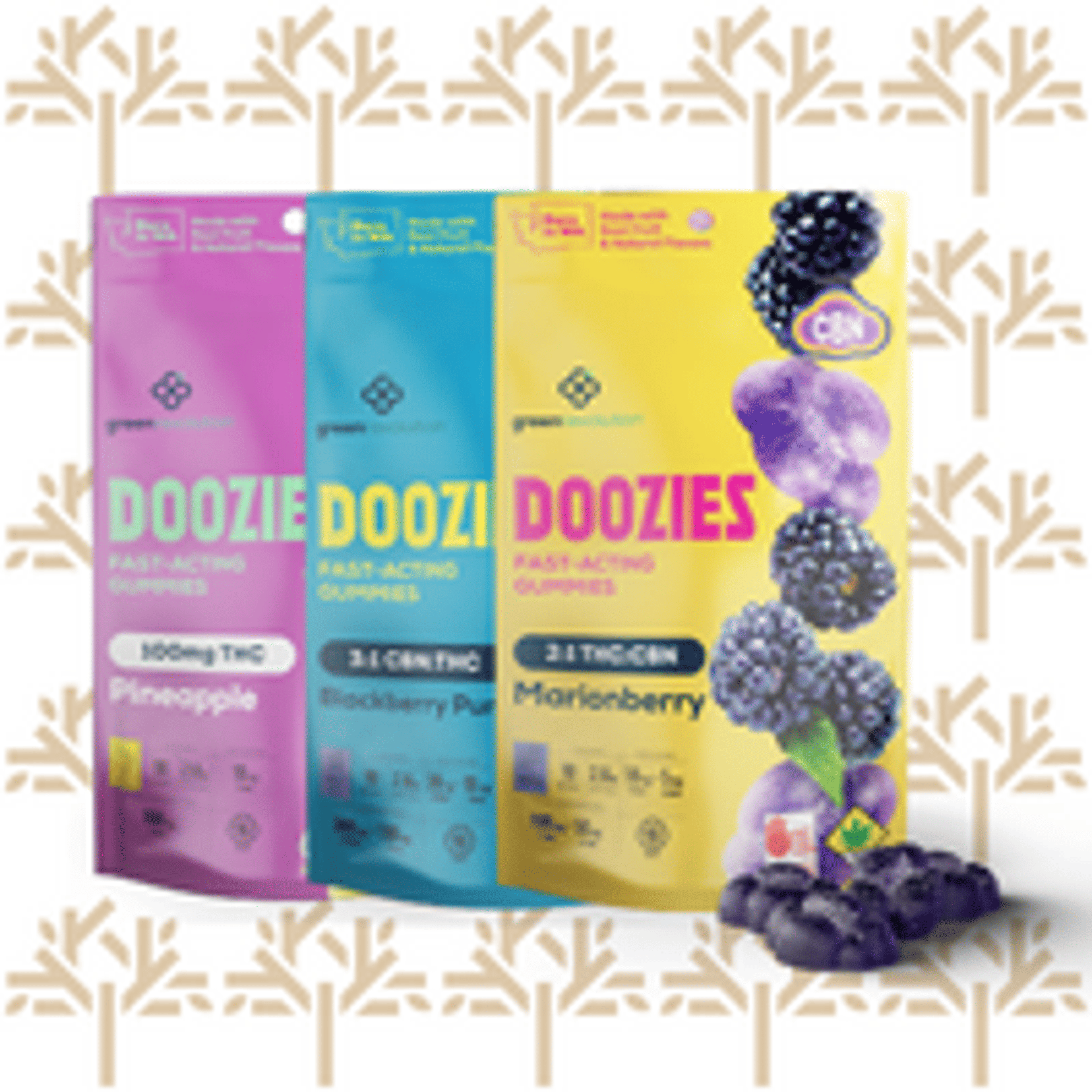 Strawberry Lime 1:1 THC:CBG - 100MG Gummies *B2G1 EVERYDAY* - Doozies - Strawberry Lime 1:1 THC:CBG (H) - $8 - Edibles