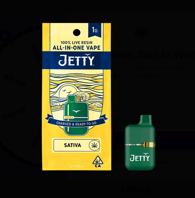 Jetty: Banana Jamz (S) Live Resin Mini Tank - 1g Disposable - Jetty Extracts -  - $45 - Disposables